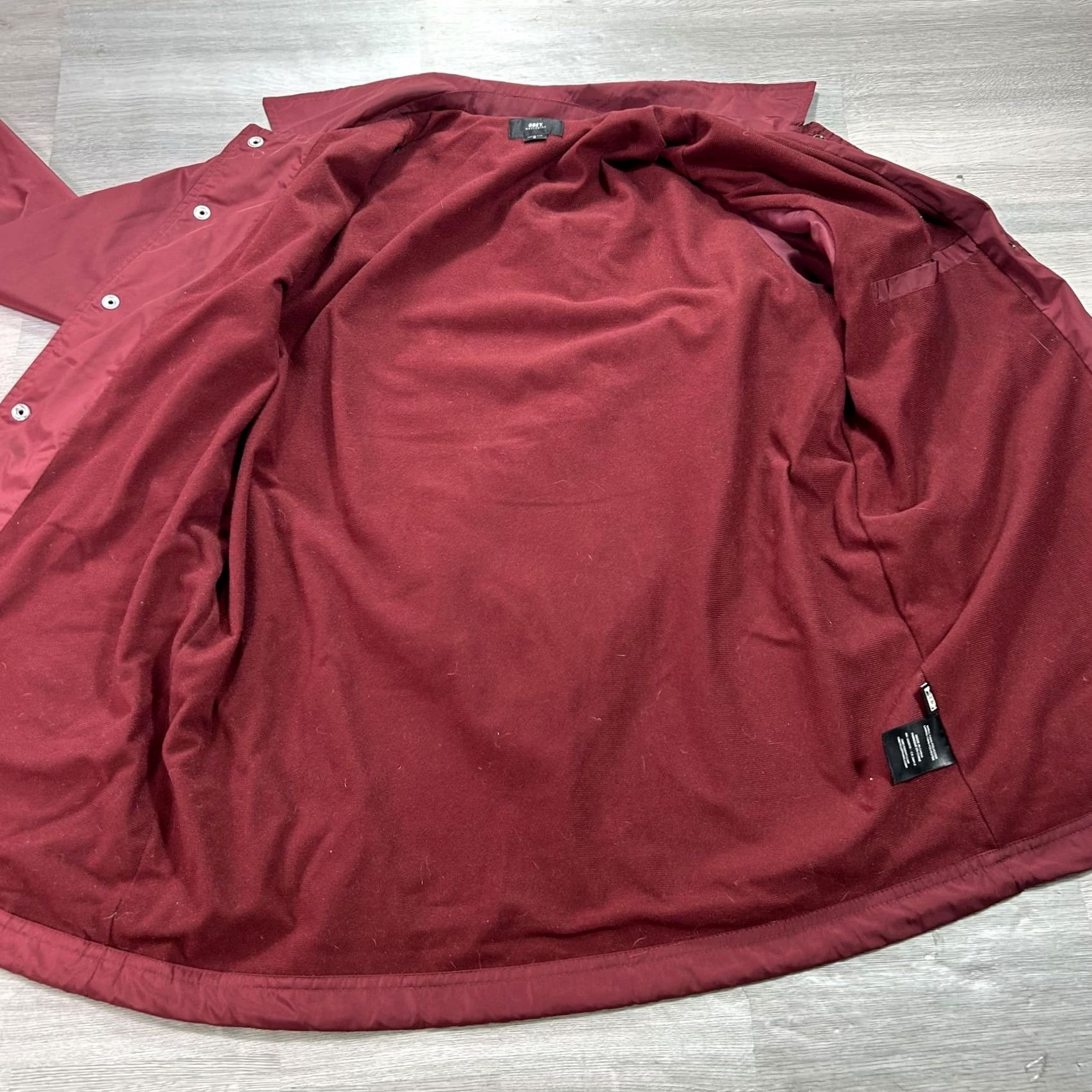 Obey Obey Jacket Mens Medium Red Lined Snap Front Windbreaker Coach Logo Streetwear Size US M / EU 48-50 / 2 - 3 Thumbnail