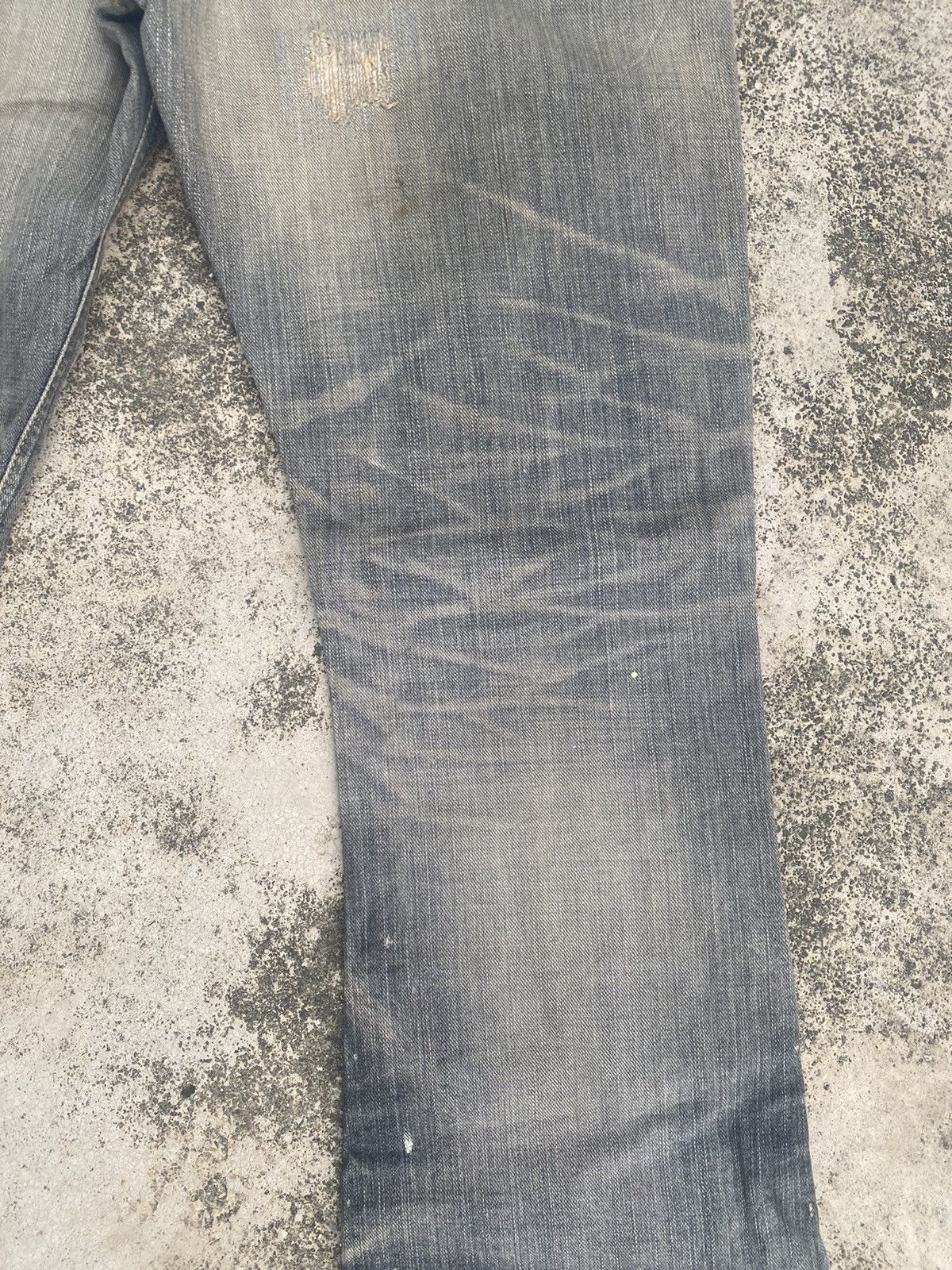 If Six Was Nine × Lee Flare Jeans Lee Distress Patchwork Clawmark Mud Bootcut Size US 32 / EU 48 - 18 Thumbnail