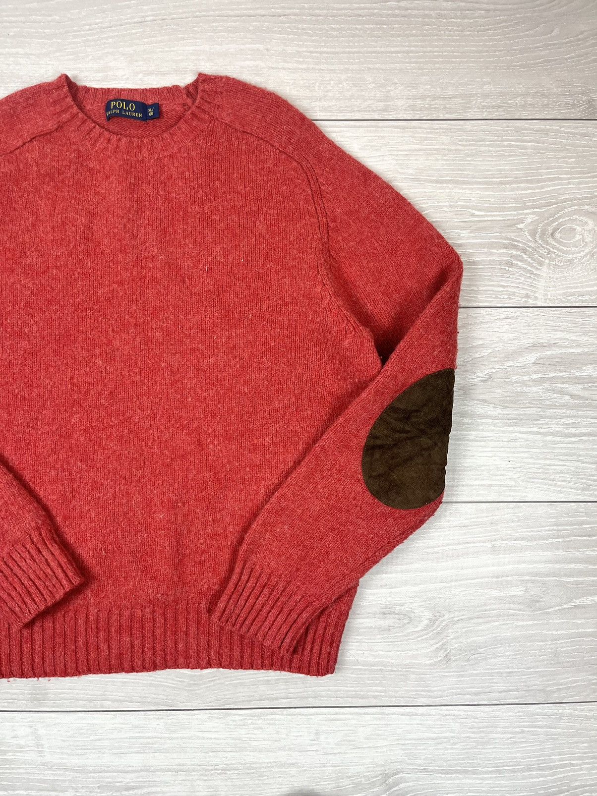 Polo Ralph Lauren Polo Ralph Lauren 100% Wool Crewneck Knit Sweater Size US L / EU 52-54 / 3 - 3 Thumbnail