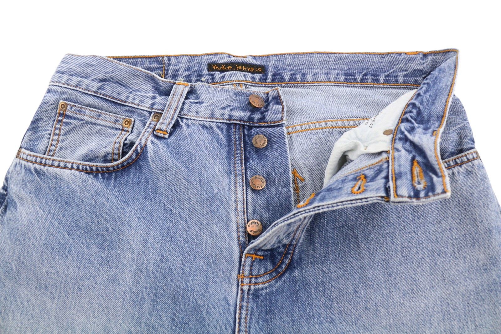Nudie Jeans SLEEPY SIXTEN FRIENDLY BLUE W30/L30 Straight 89761 Size US 30 / EU 46 - 4 Thumbnail