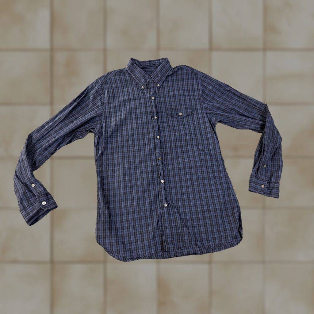 Ralph Lauren Ralph Lauren Shirt Mens Medium Blue Plaid Long Sleeve Button-Down Slim Fit Size US M / EU 48-50 / 2 - 1 Thumbnail