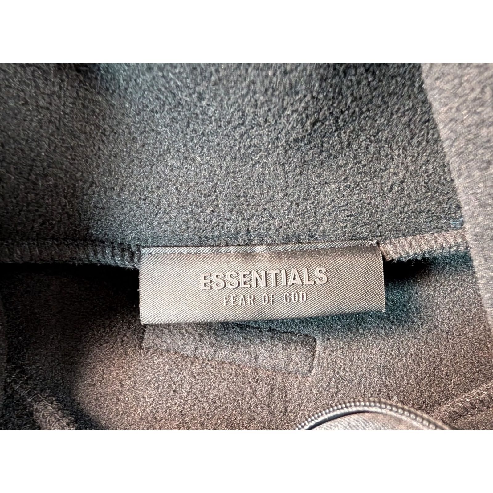 Essentials Essentials Fear Of God Black 1/4 Zip Oversized Pullover Sweatshirt M Black Logo Zipper City Street Urban Mens Size US M / EU 48-50 / 2 - 3 Thumbnail