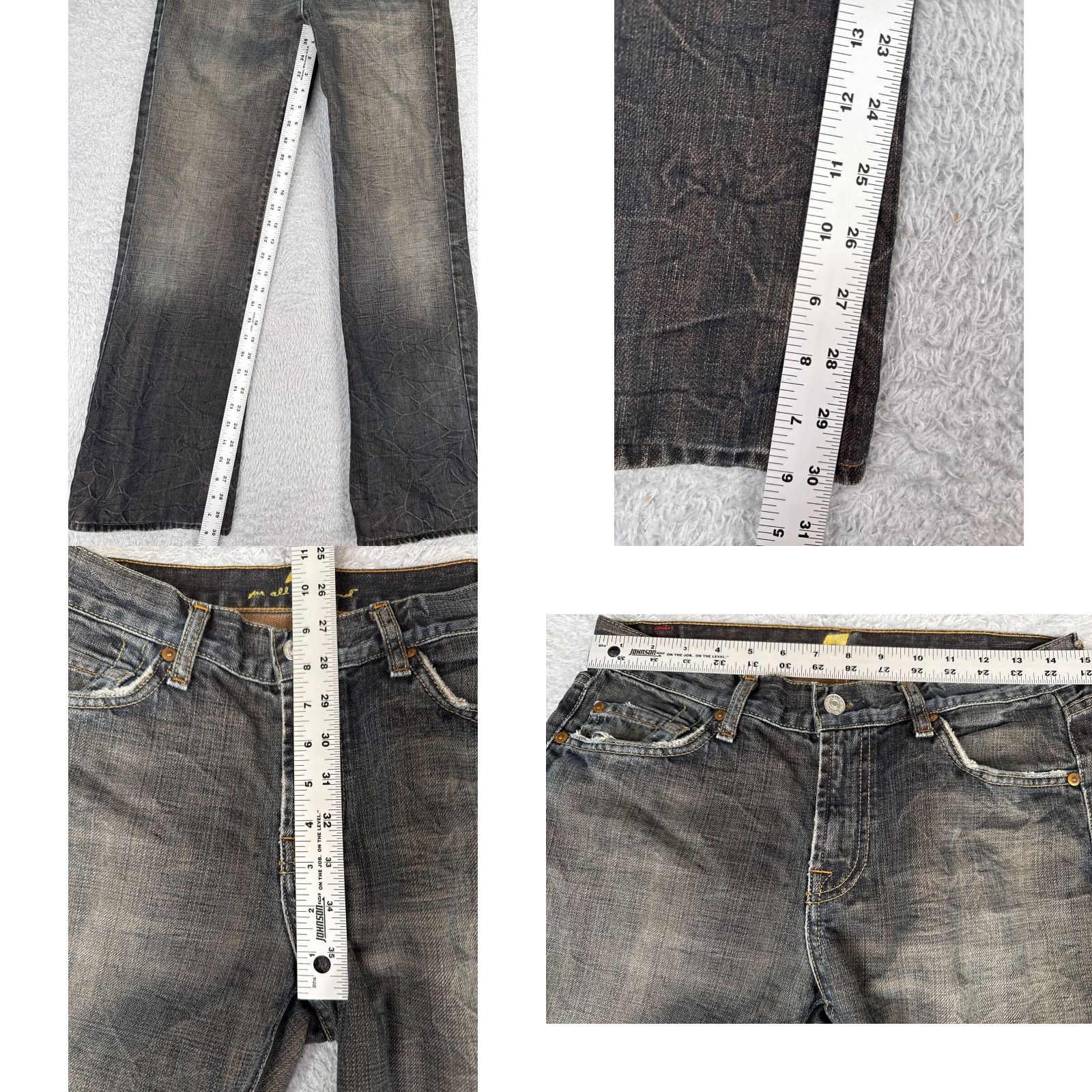 7 For All Mankind 7 For All Mankind Jeans Womens Bootcut Jeans Blue Denim 28x30 28 Waist 30 Inseam Medium Wash Regular Rise 8.5-10.5 In Stretch Comfort 5-Pocket Design Size 28" / US 6 / IT 42 - 8 Thumbnail