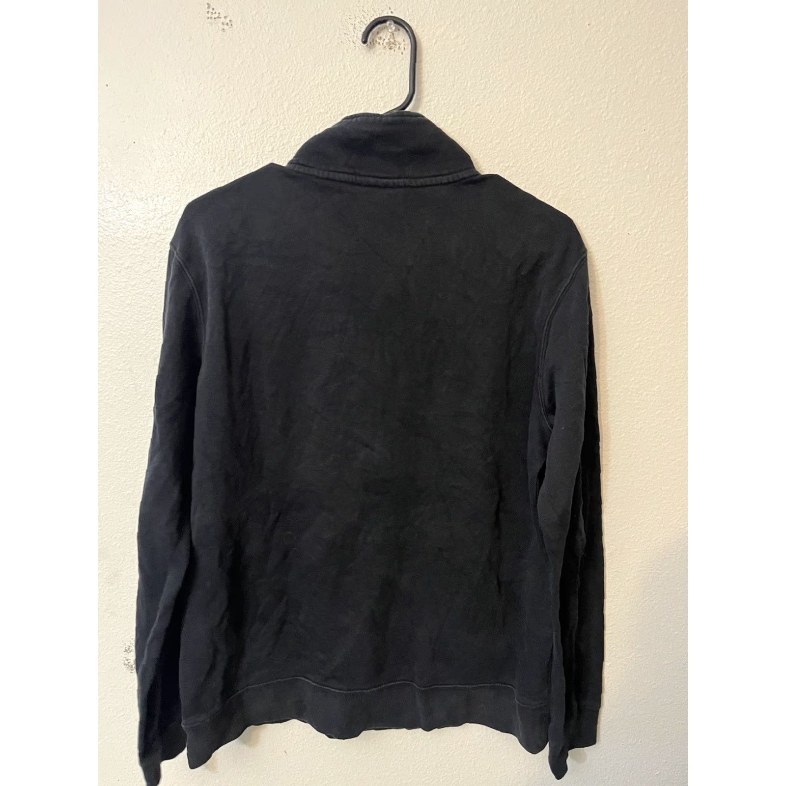 Nike Nike Black 1/2-Zip Jersey Sweatshirt Swoosh Logo Cotton Blend M Men's Pullover Knit Cotton Black 1/2 Zip Size US M / EU 48-50 / 2 - 4 Thumbnail