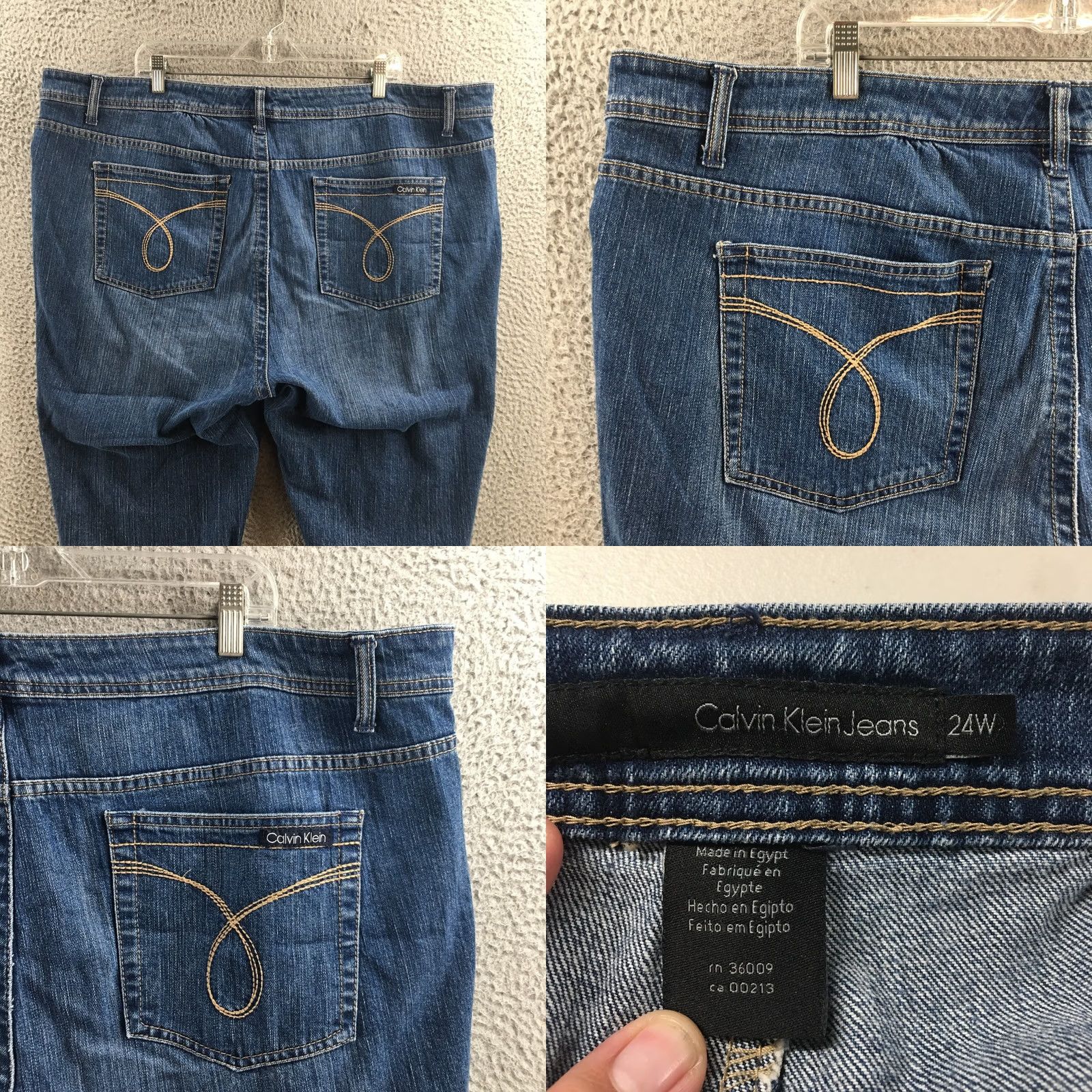 Calvin Klein Calvin Klein Porkchop Pocket Crop Mini Roll Jeans Womens 24W Blue Crop Jeans Womens 24W Blue Calvin Klein Porkchop Pocket Crop Mini Roll Jeans Size 42" / US 20 - 9 Thumbnail