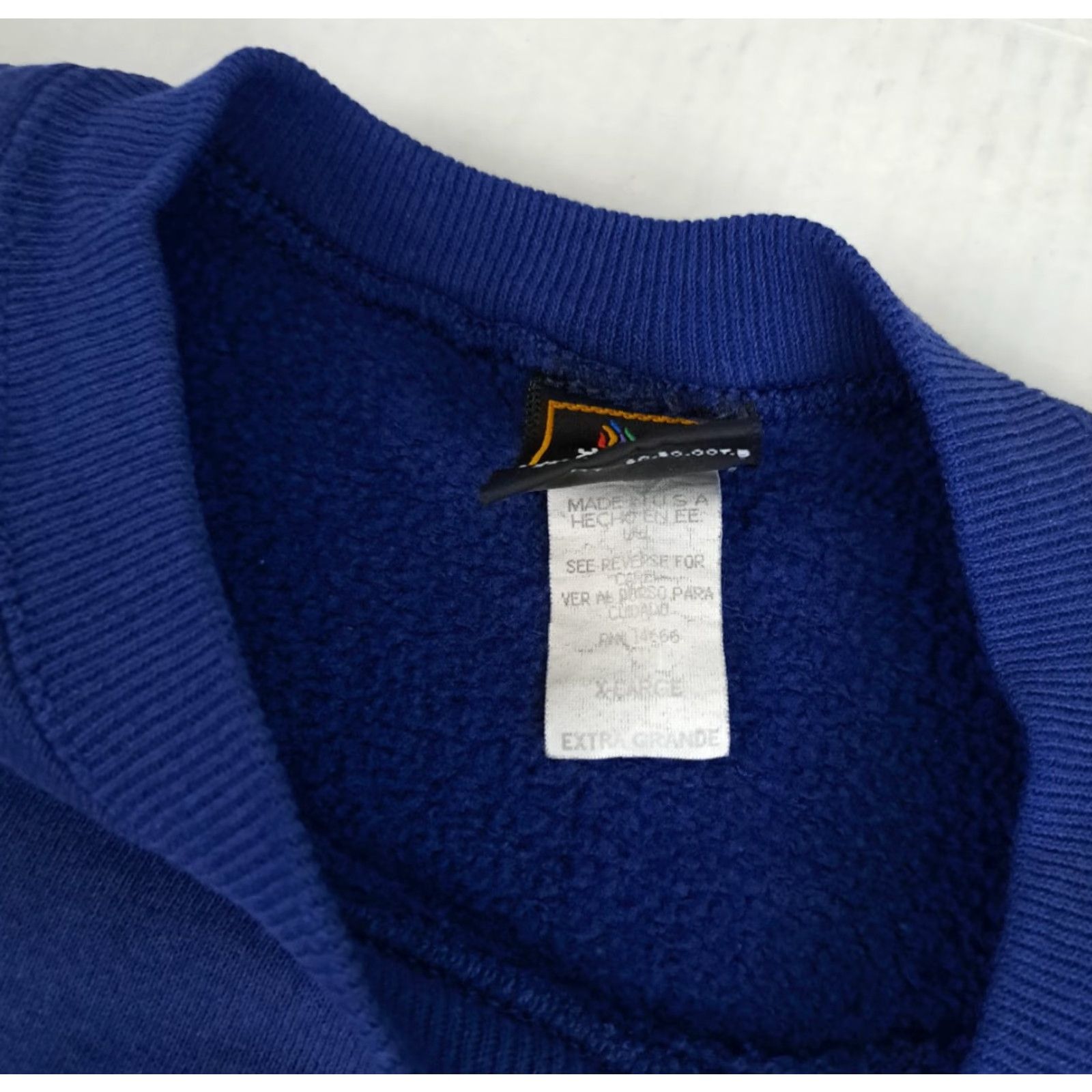 X-LARGE VINTAGE USA Made Dark Blue Embroidered Sweatshirt X-Large J. C. Penney Sweatshirt Unisex Adults 90s Size US XL / EU 56 / 4 - 3 Thumbnail