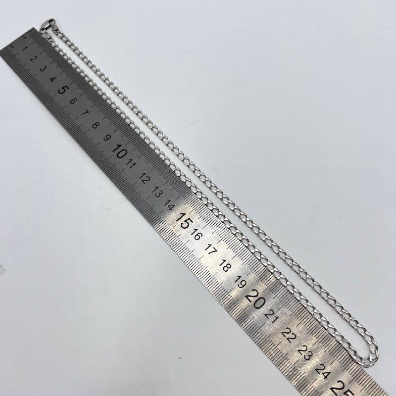Sterling Silver Vintage Sterling Silver 925 Curb Chain Necklace 50cm 8.9g Size ONE SIZE - 7 Thumbnail