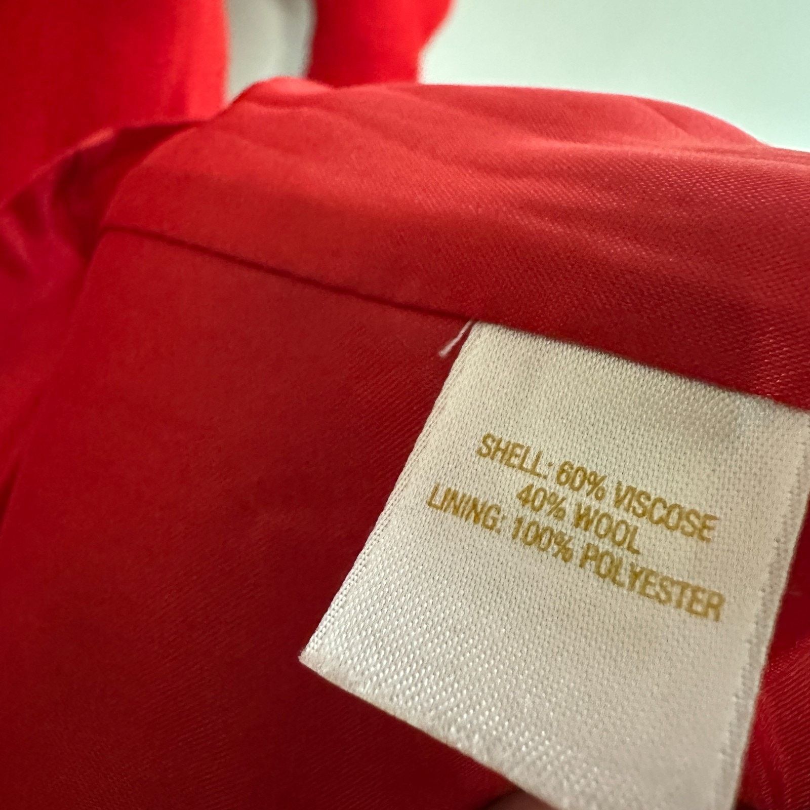 Kate Spade Kate Spade Luna Shift Dress Size 8 Red Wool Ruffle Classic Size M / US 6-8 / IT 42-44 - 3 Thumbnail
