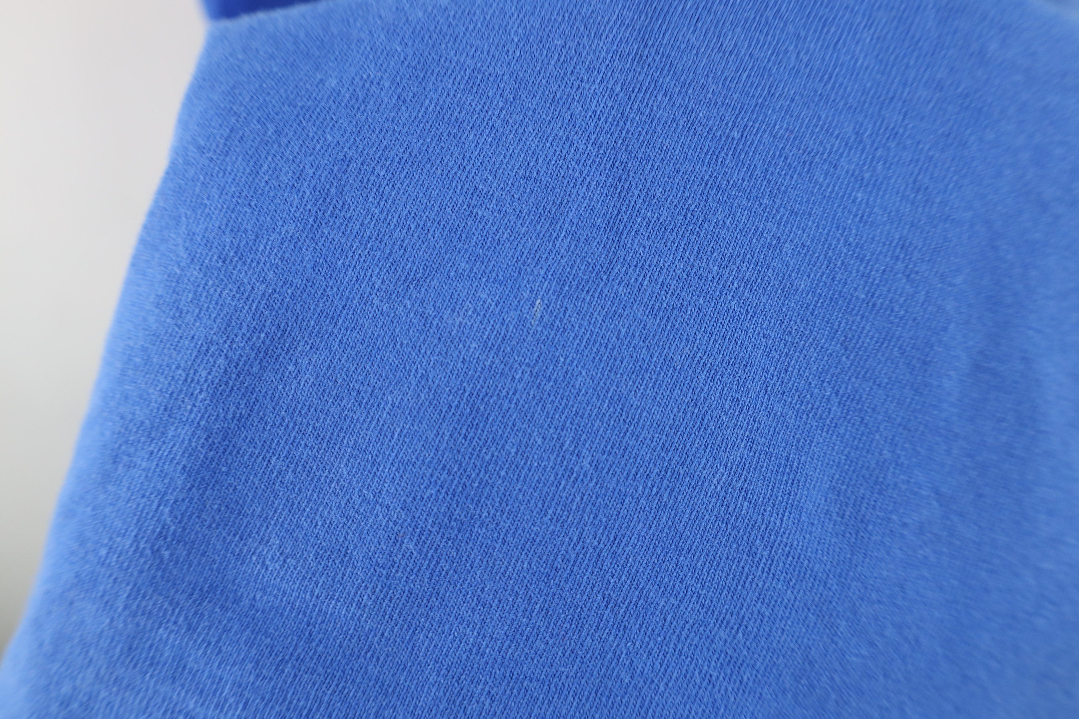 Vintage Vintage 90s Streetwear Heavyweight Cotton T-Shirt Royal Blue Size US XL / EU 56 / 4 - 8 Thumbnail