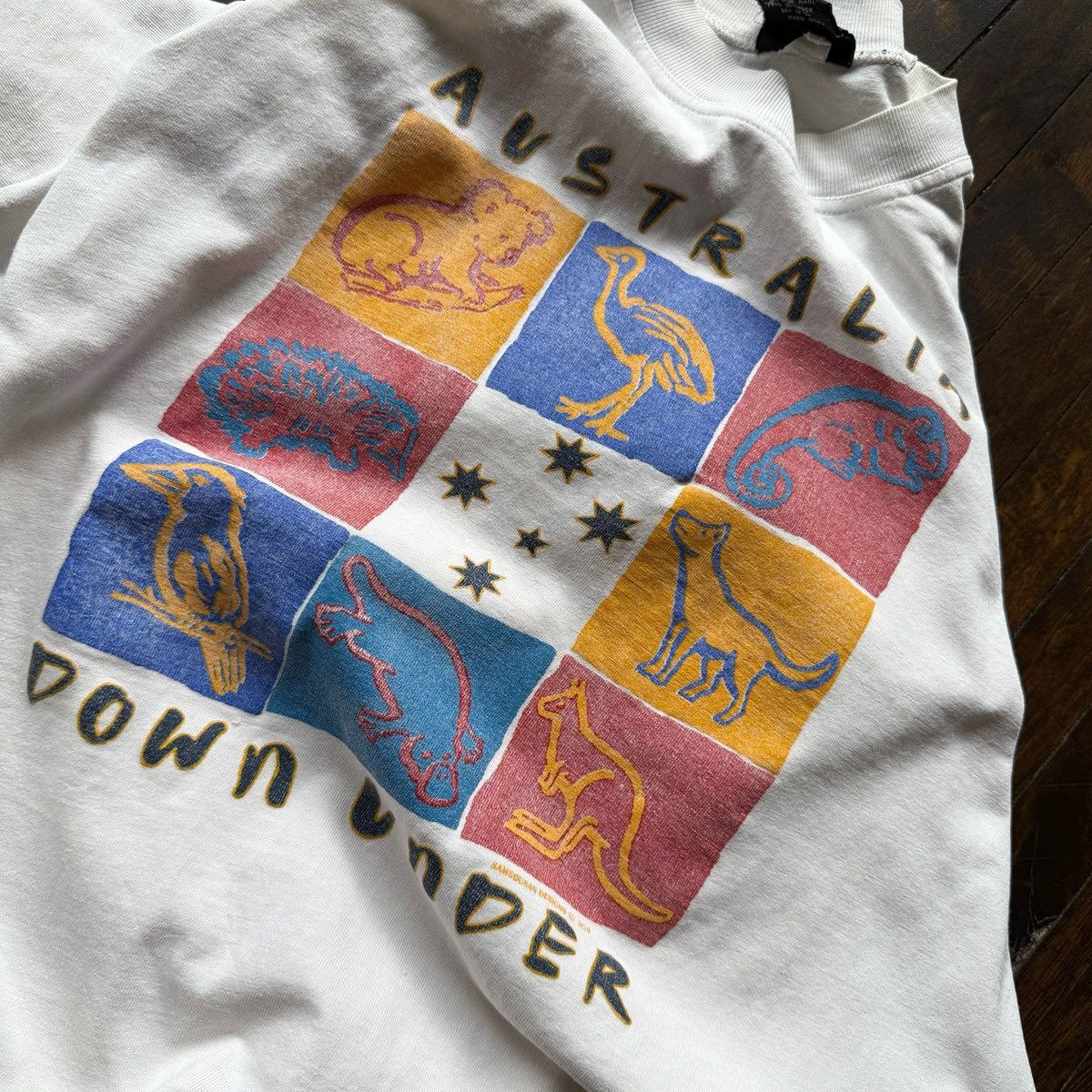 Vintage Australia Vintage 90s Down Under Graphic T-Shirt SS White Size US XL / EU 56 / 4 - 4 Thumbnail