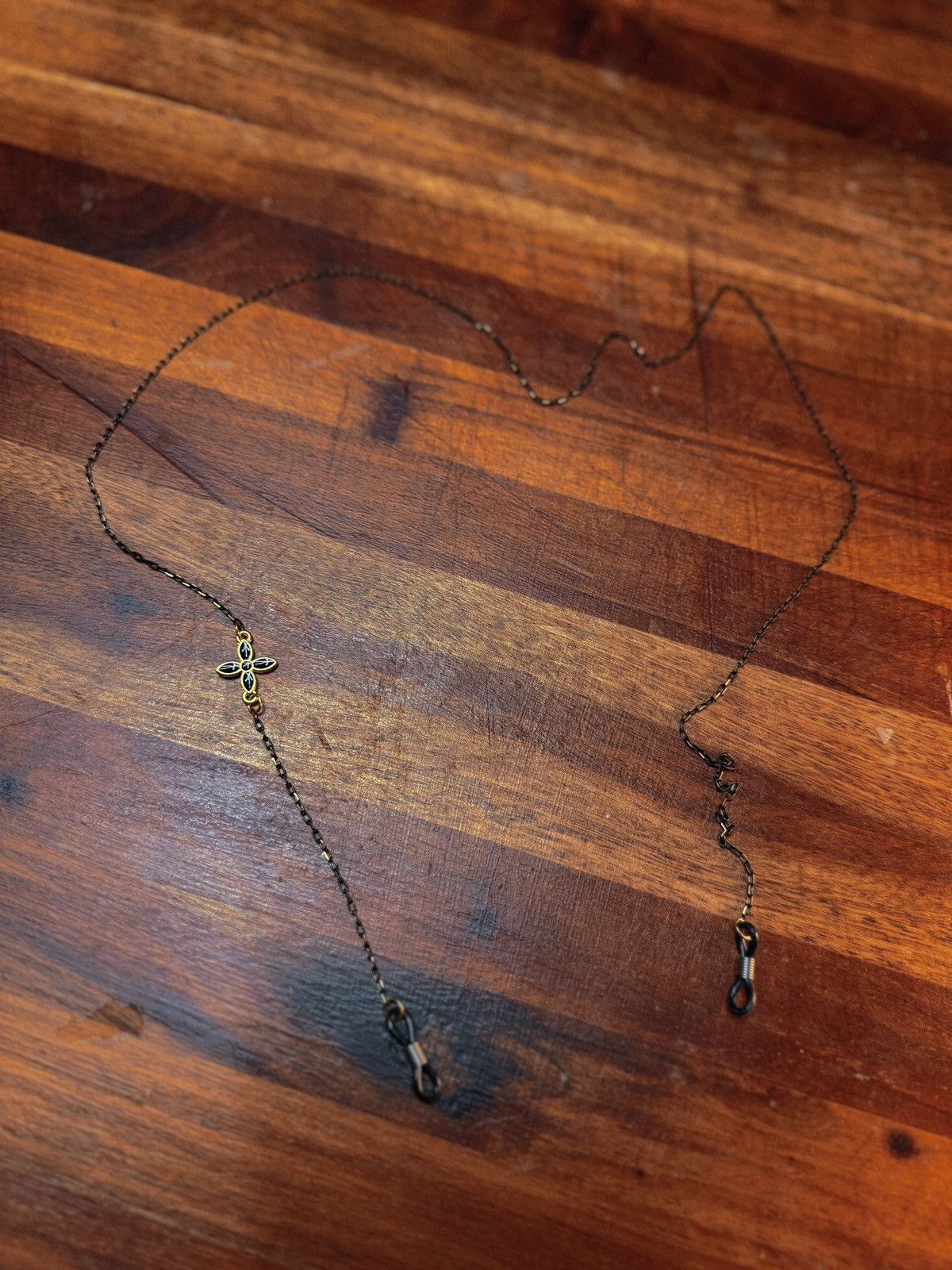 Other Vintage-Inspired Eyeglass Chain with Delicate Flower Accent Size ONE SIZE - 1 Thumbnail