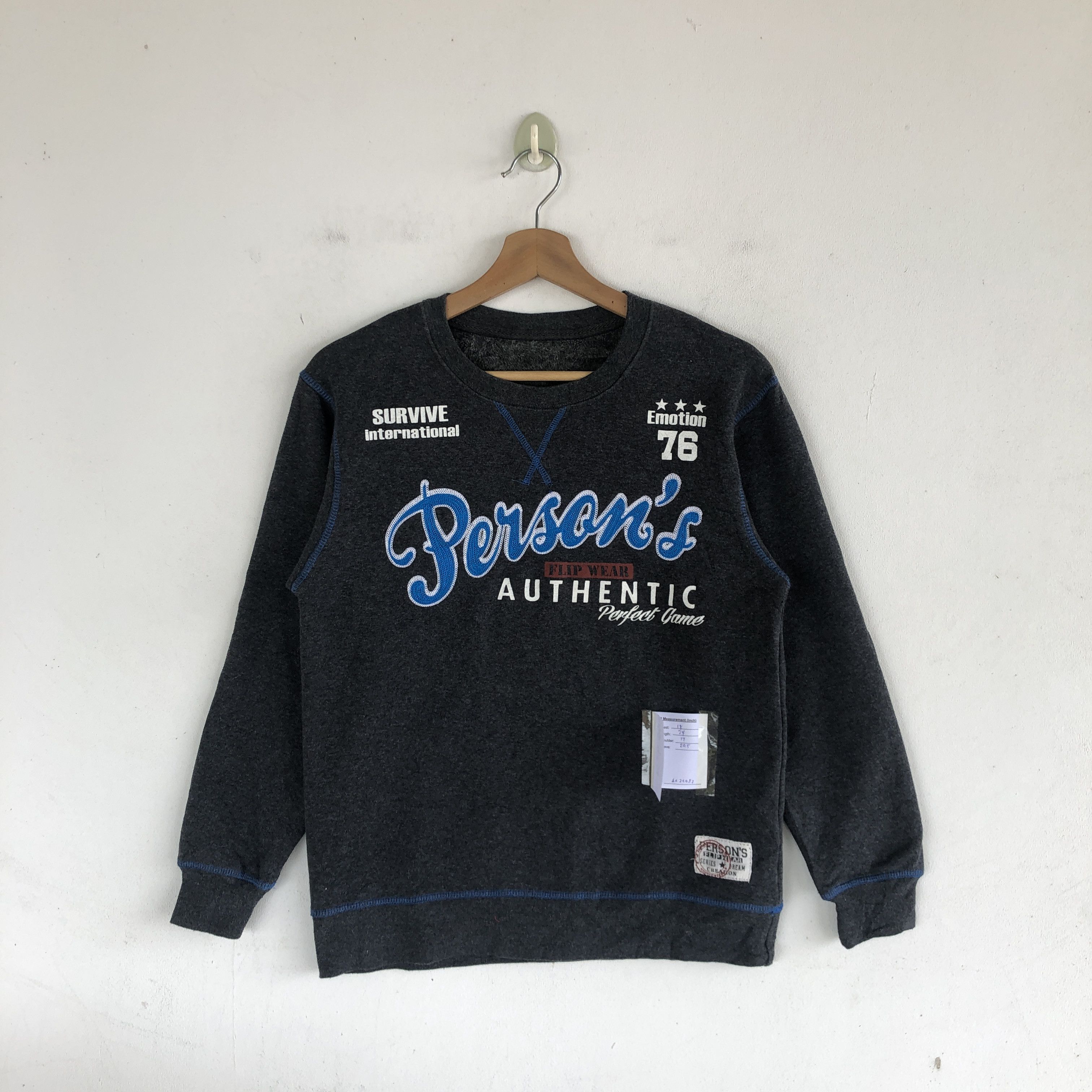 Japanese Brand × Vintage Vintage Japanese Persons Sweater Harajuku Style Sweatshirt Size S / US 4 / IT 40 - 1 Thumbnail