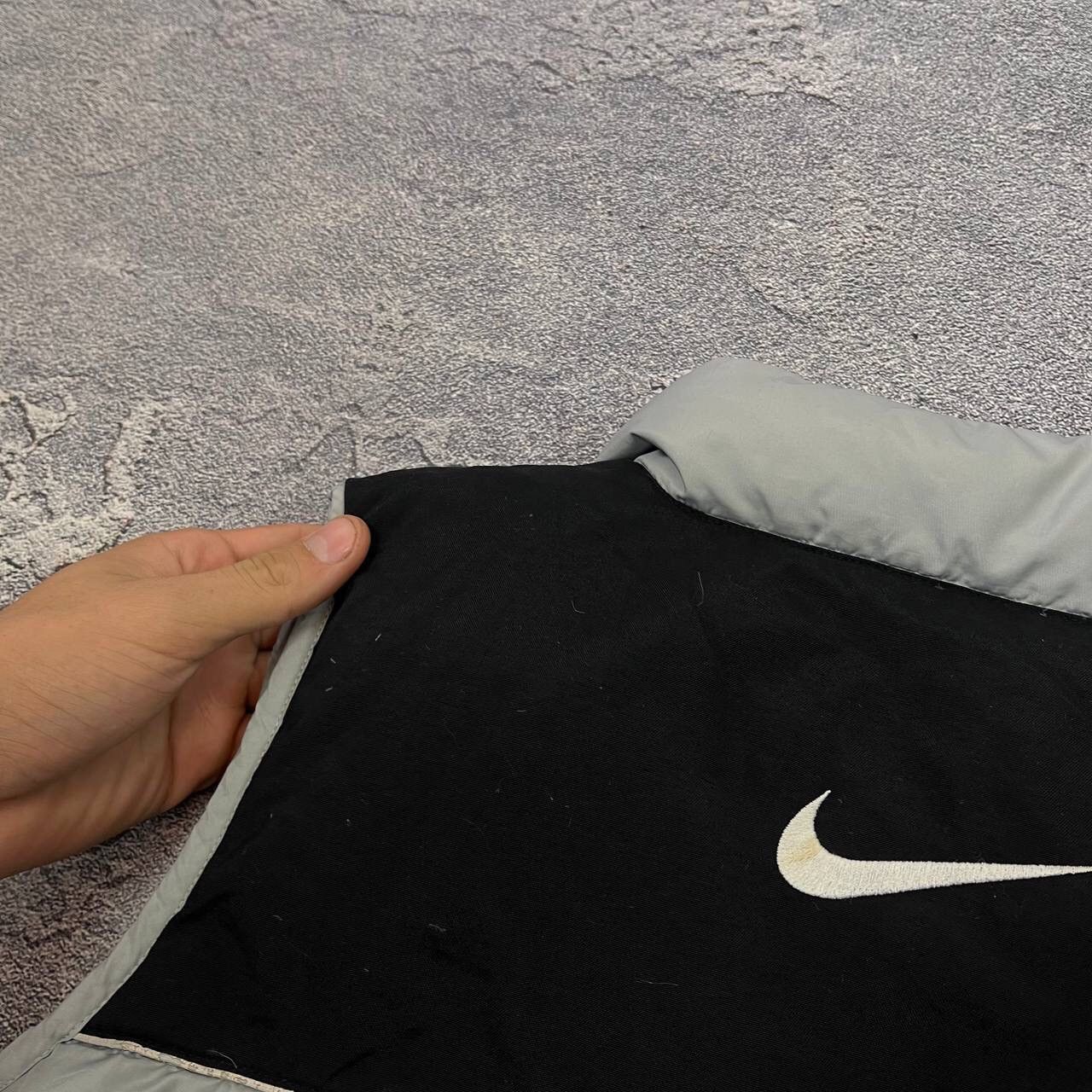 Nike Vintage 90s Nike Vest Grey Big Swoosh Logo Rare Nike Y2K Size US S / EU 44-46 / 1 - 3 Thumbnail