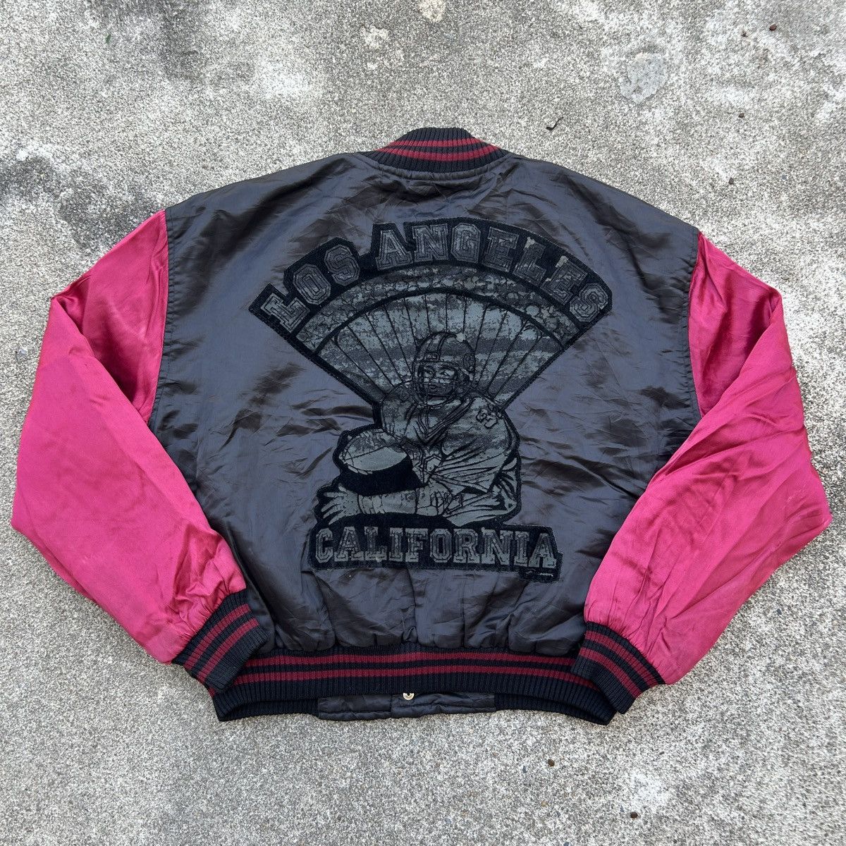 Vintage Vintage ZIP it London Los Angeles California Bomber jacket Size US L / EU 52-54 / 3 - 2 Thumbnail