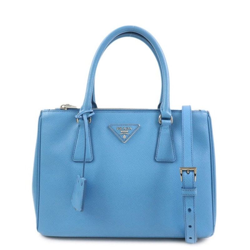 Prada Prada Galleria Saffiano Satchel Blue Size ONE SIZE - 1 Thumbnail