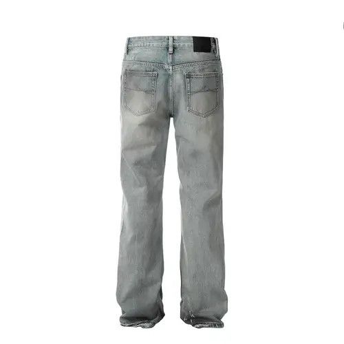 Japanese Brand VIBE Punk hip-hop trend washed distressed dirty jeans Size US 34 / EU 50 - 3 Thumbnail