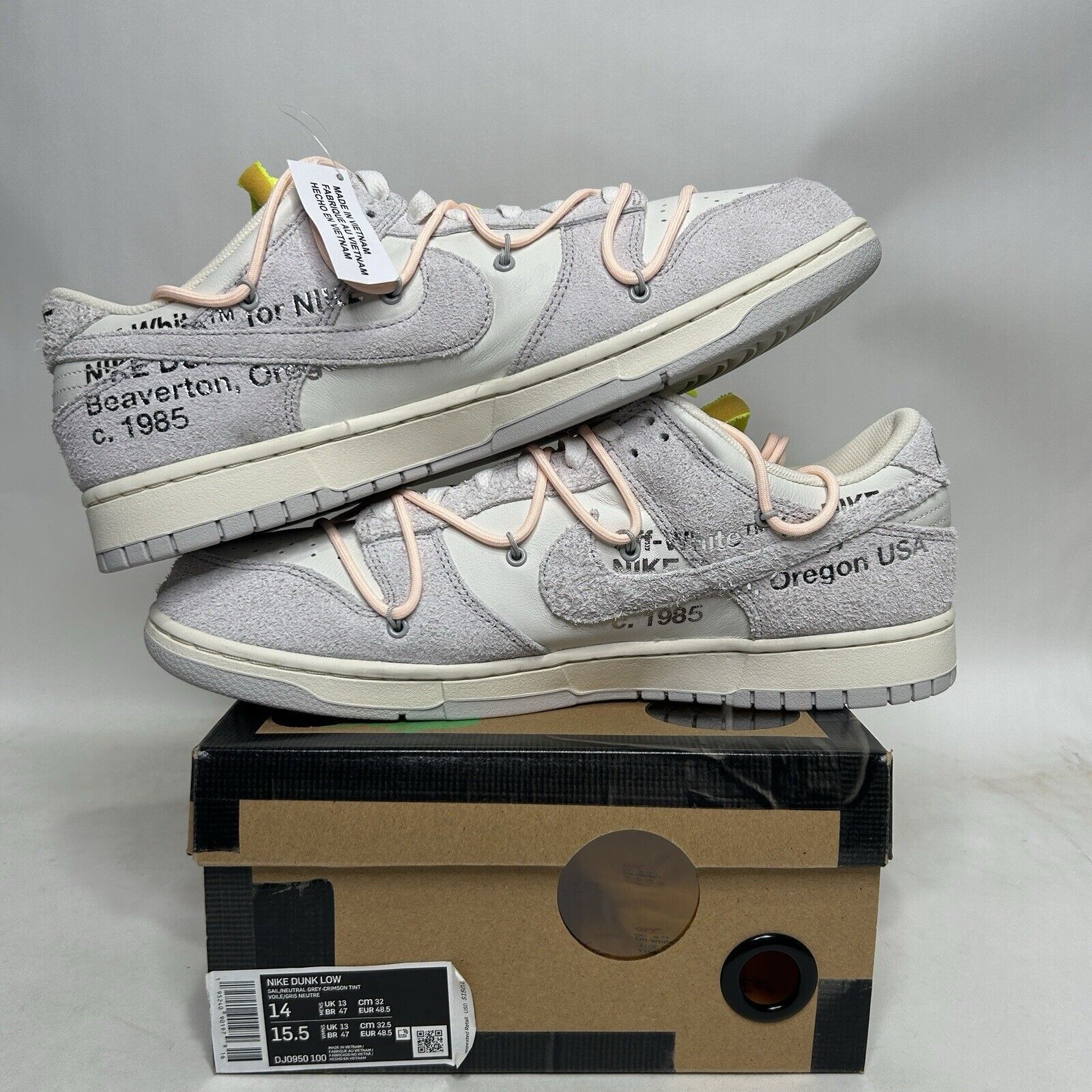 Nike Nike Off-White x Dunk Low “Lot 12 of 50” 2024 Size US 14 / EU 47 - 3 Thumbnail