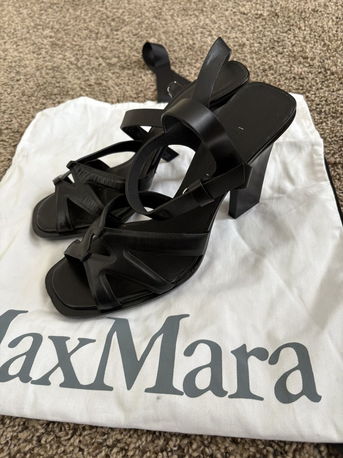 Max Mara Max Mara 120mm Double High Heel Sandals 39 - New (No Box) Size US 9 / IT 39 - 1 Thumbnail