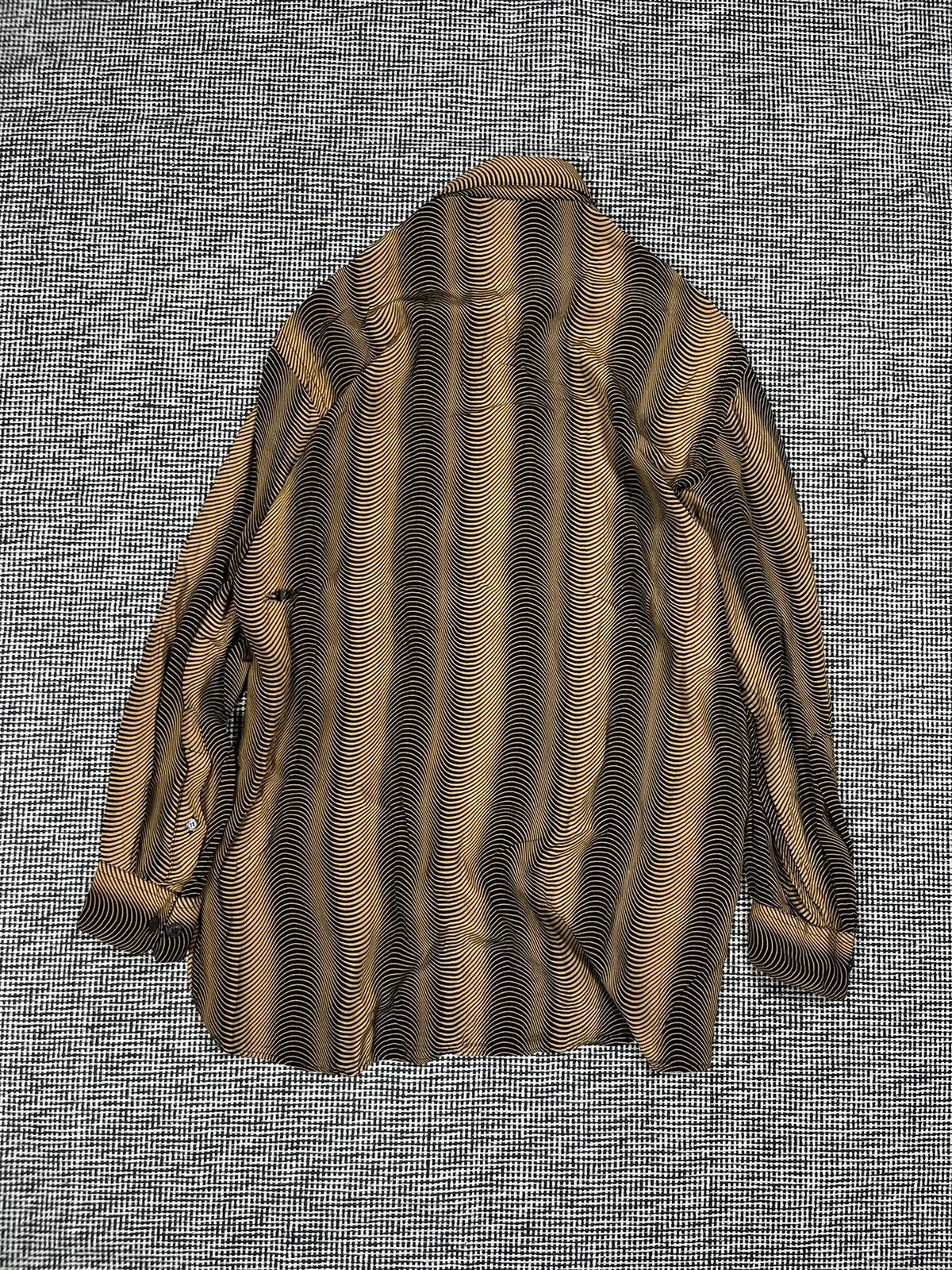 Japanese Brand × Vintage Vintage optic illusion silk oversized shirt jpg style Size US XL / EU 56 / 4 - 3 Thumbnail