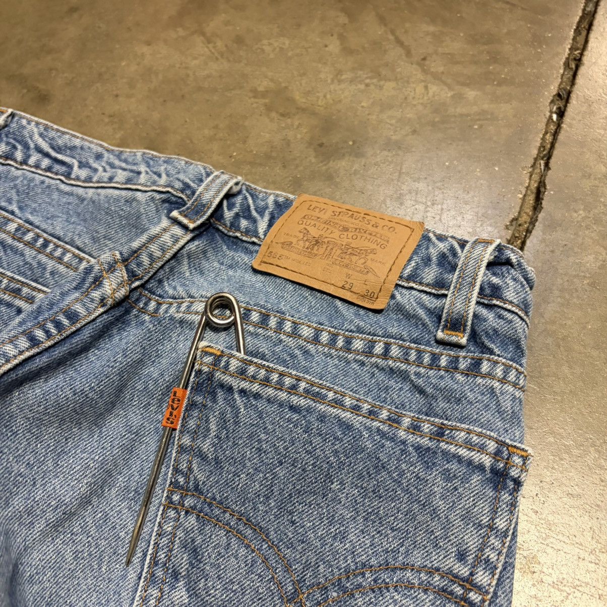 Levi's Vintage Levis 565 Orange Tag Wide Leg Baggy Denim Jeans 90s Size US 29 - 9 Thumbnail