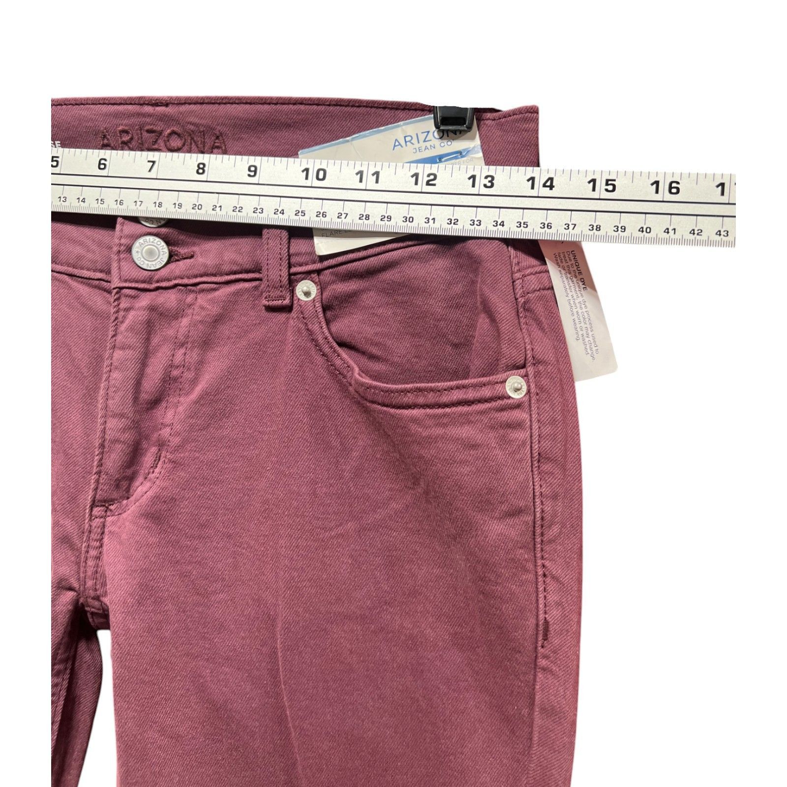 Arizona Jean Co. Arizona - Women's Extreme Low-Rise Slim Fit Flare Pants - Eg Size 28" / US 6 / IT 42 - 3 Thumbnail