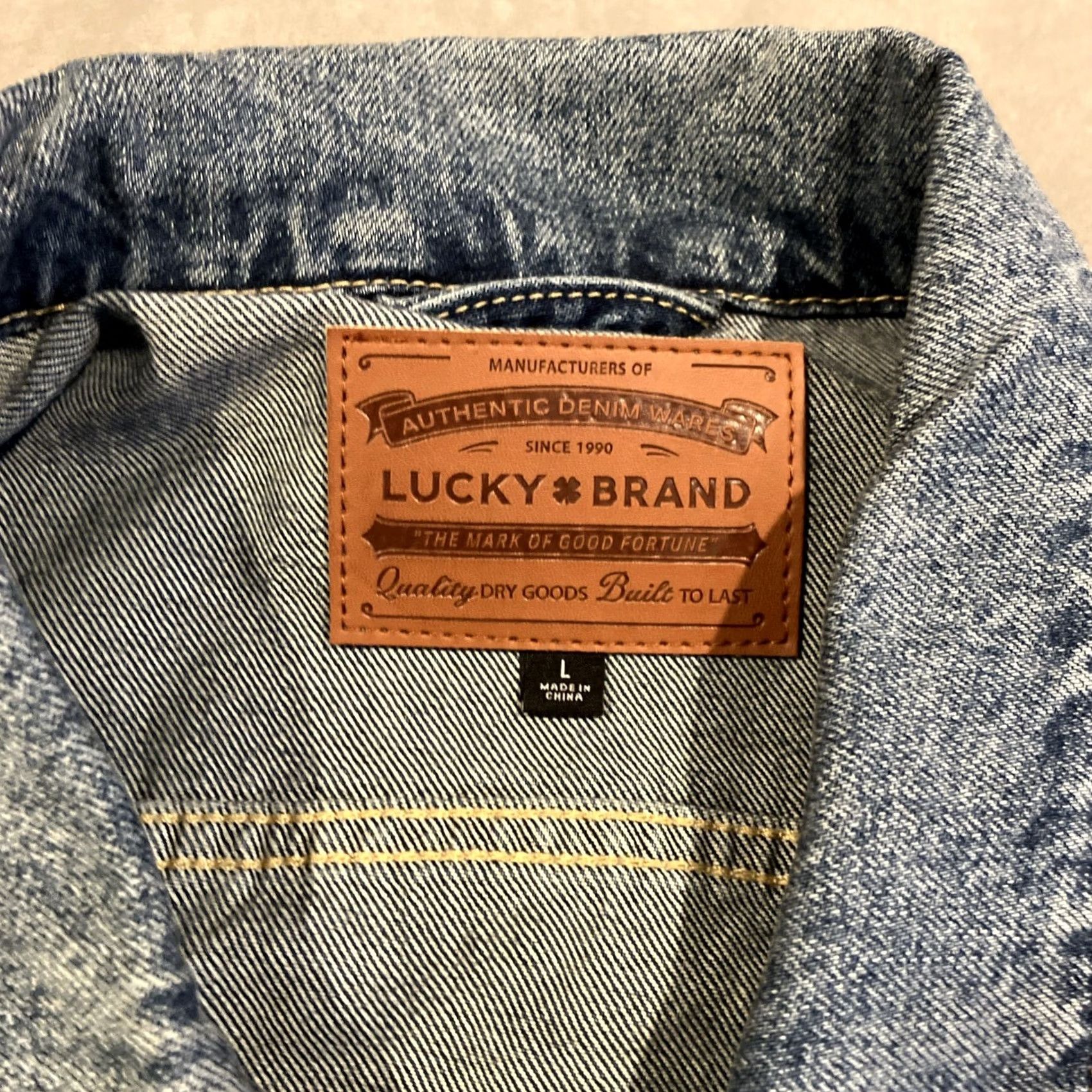 Lucky Brand VINTAGE Lucky Brand Grateful Dead Denim Jacket L Mens Blue Denim Jacket Steal Your Face Large Size US L / EU 52-54 / 3 - 5 Thumbnail