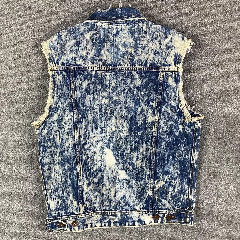 Southpole Southpole Denim Vest Men's Double Pockets USA Flag Patch L Size US L / EU 52-54 / 3 - 9 Thumbnail