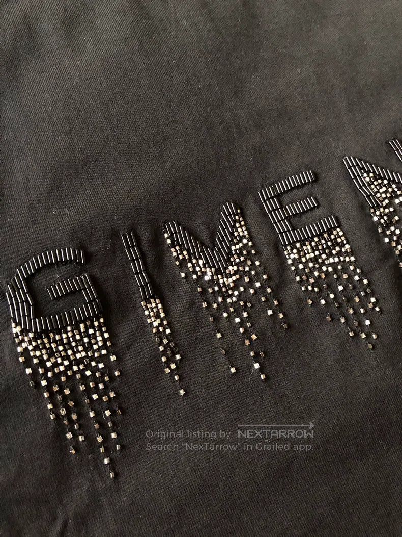 Givenchy Givenchy Black Heavy Embroidery Short Sleeve T-Shirt (Size Size US L / EU 52-54 / 3 - 7 Thumbnail