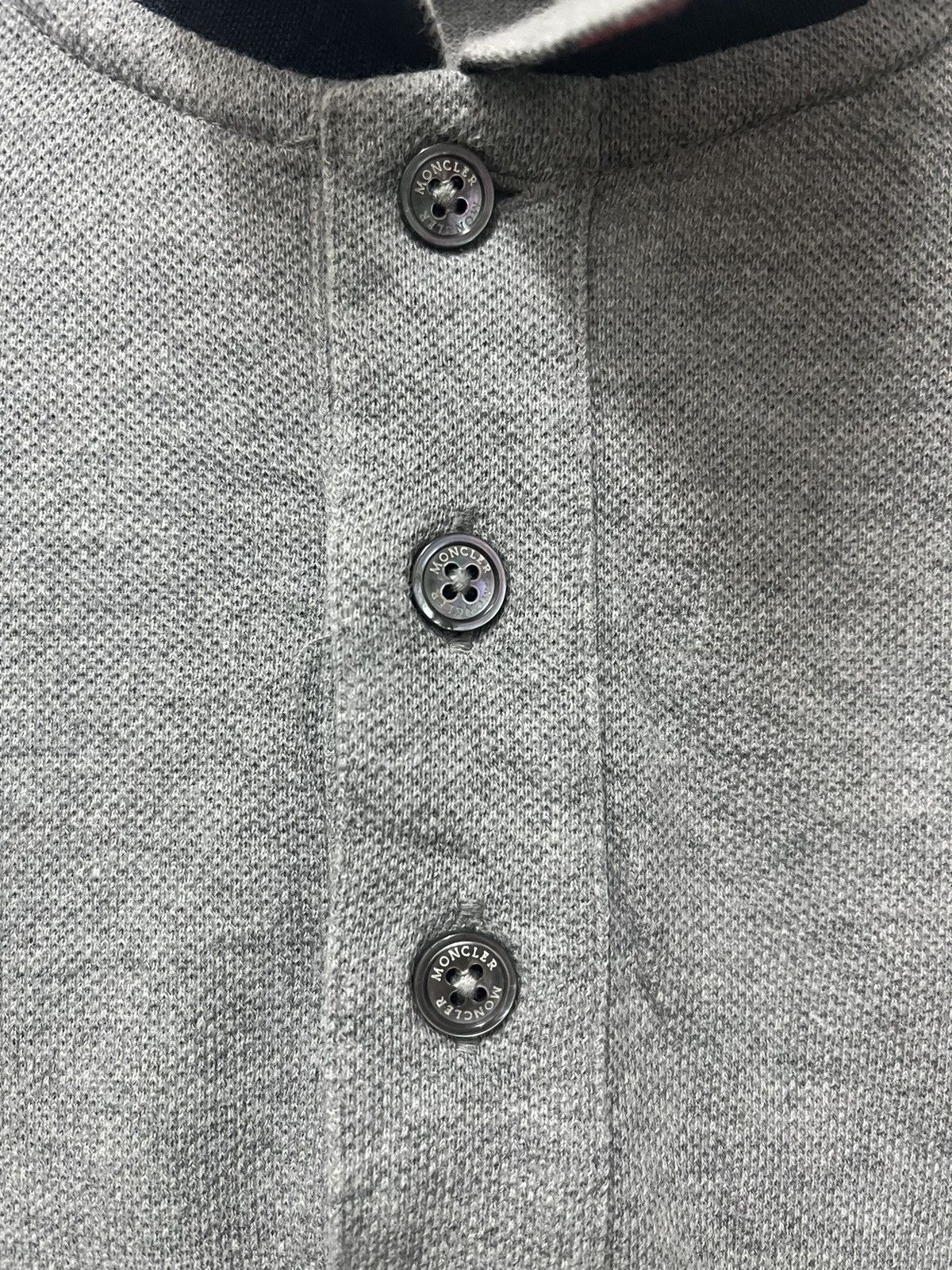 Moncler Moncler Maglia Polo manica corta Grey polo shirt (A) Size US L / EU 52-54 / 3 - 2 Thumbnail