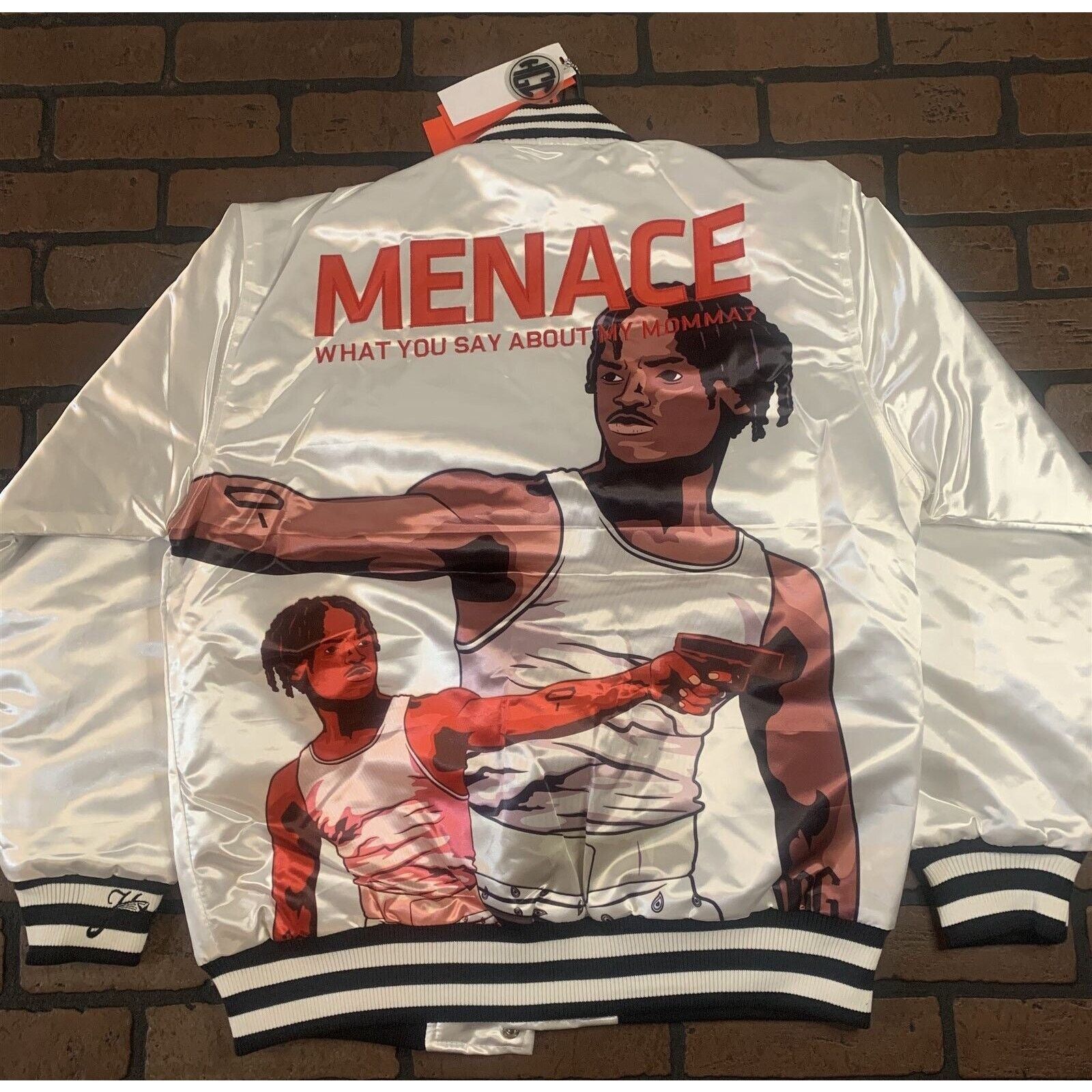 Other MENACE II SOCIETY Headgear Classics White Jacket~New~S- 2XL Size US L / EU 52-54 / 3 - 8 Thumbnail