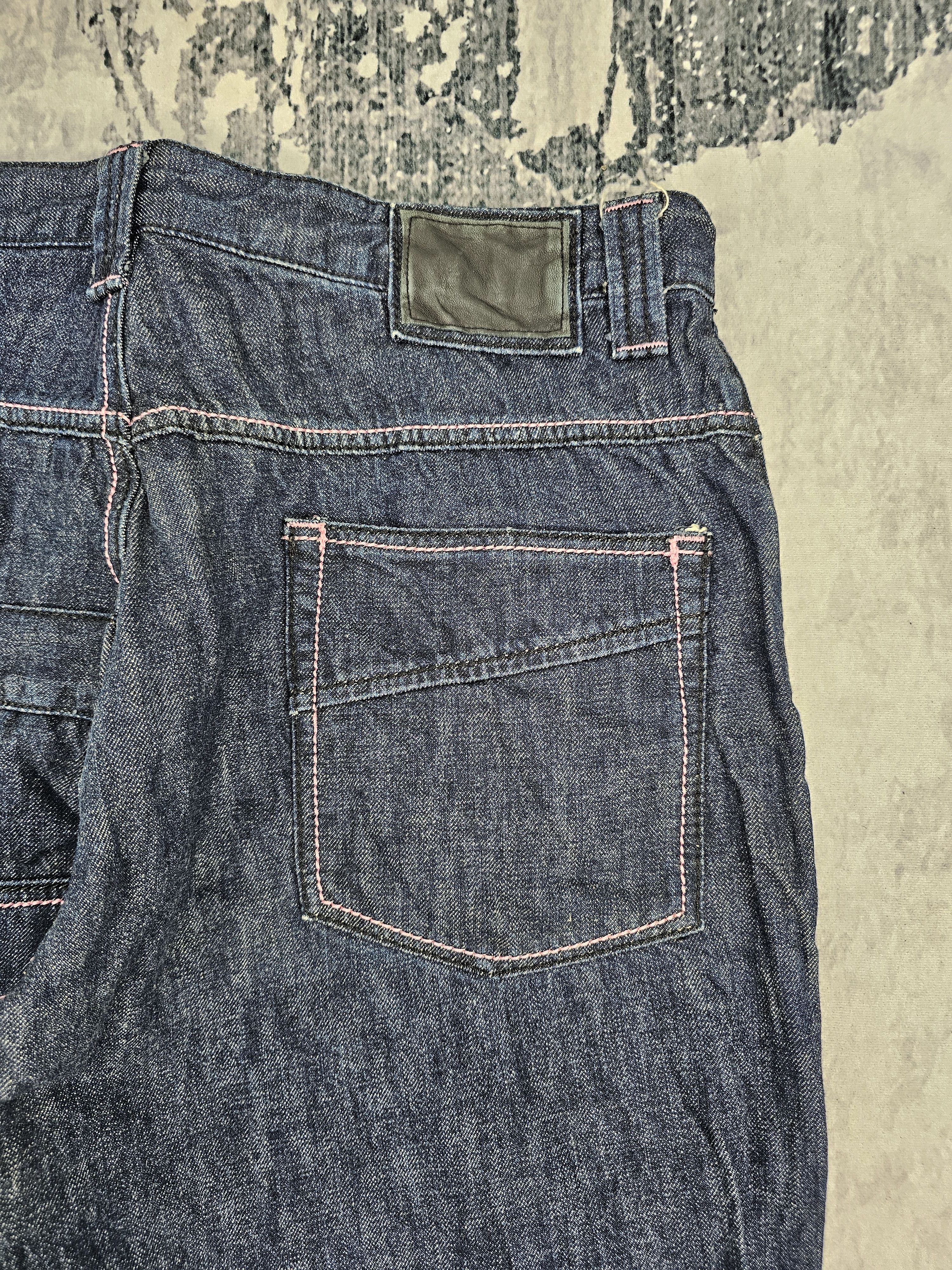 Japanese Brand BRUCE-PEE Crazy Multi Pockets Punk Design Jeans JB0282 Size US 33 - 8 Thumbnail