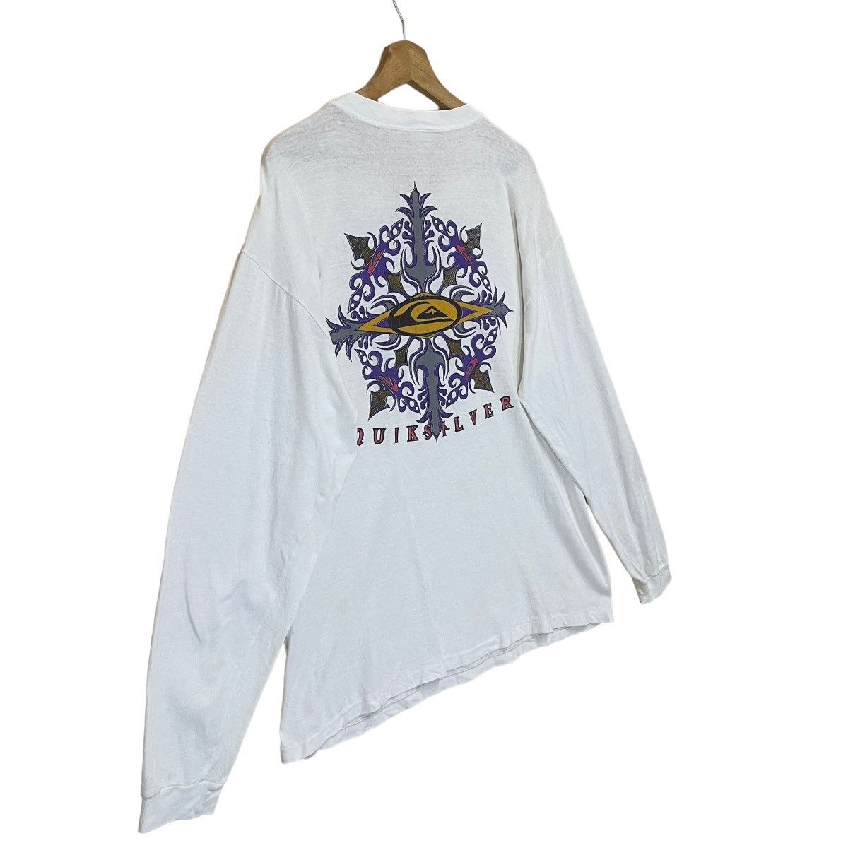 Billabong Vintage 90s Quiksilver Big Logo Longsleeve Tee Size US M / EU 48-50 / 2 - 2 Thumbnail
