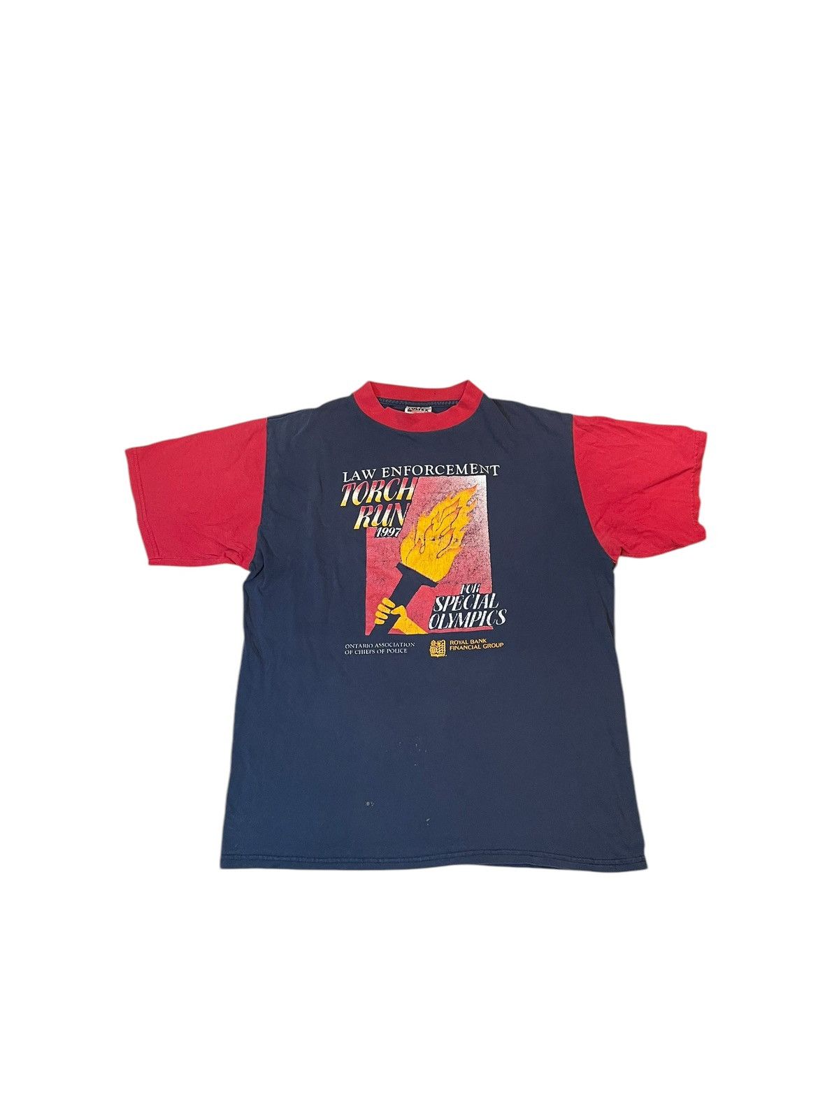 Vintage 1997 Law Enforcement Torch Run Tee – Tultex Tag (L) Size US L / EU 52-54 / 3 - 1 Thumbnail
