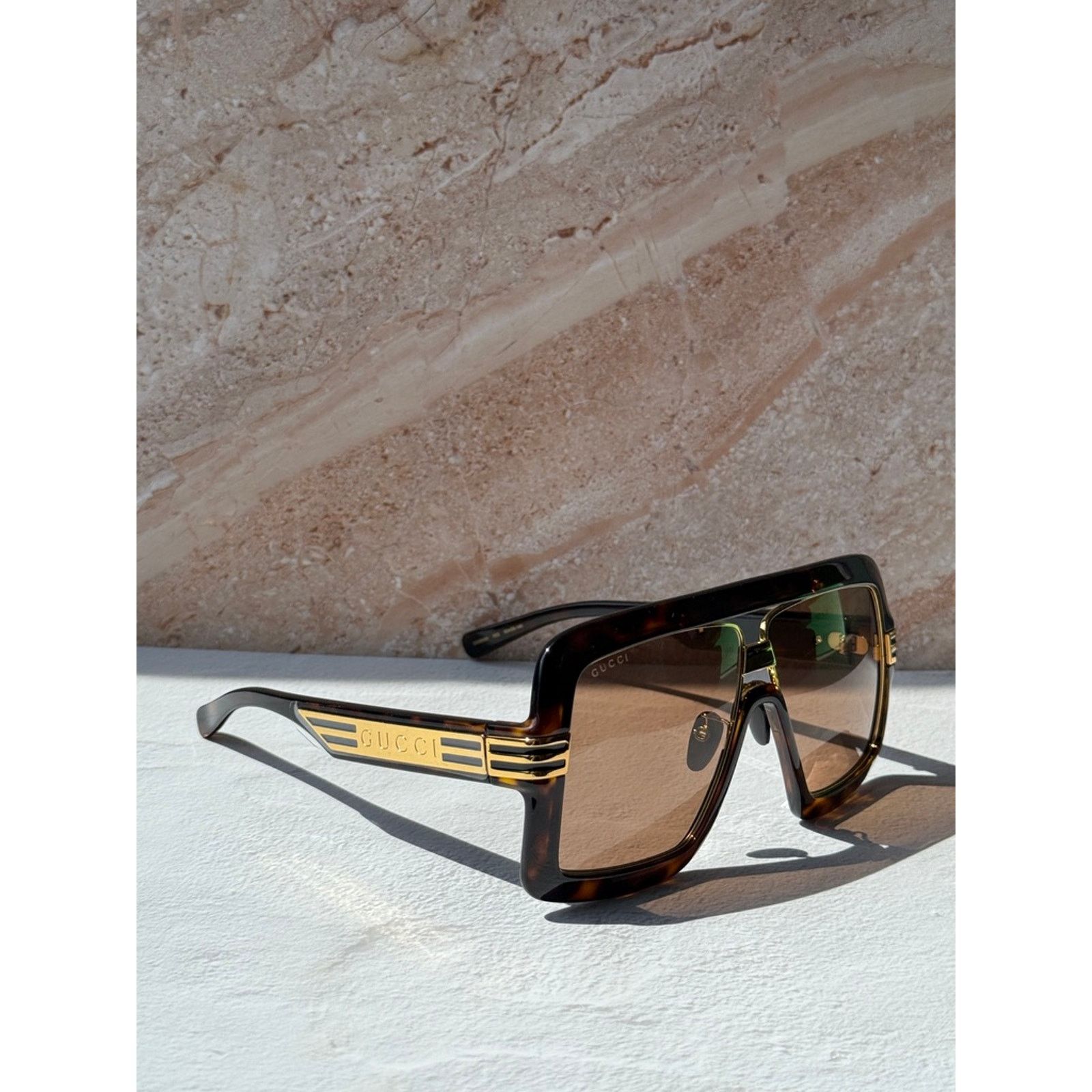 Gucci NEW Gucci GG0900S Havana Brown Aviator Sunglasses $650 Size ONE SIZE - 6 Thumbnail