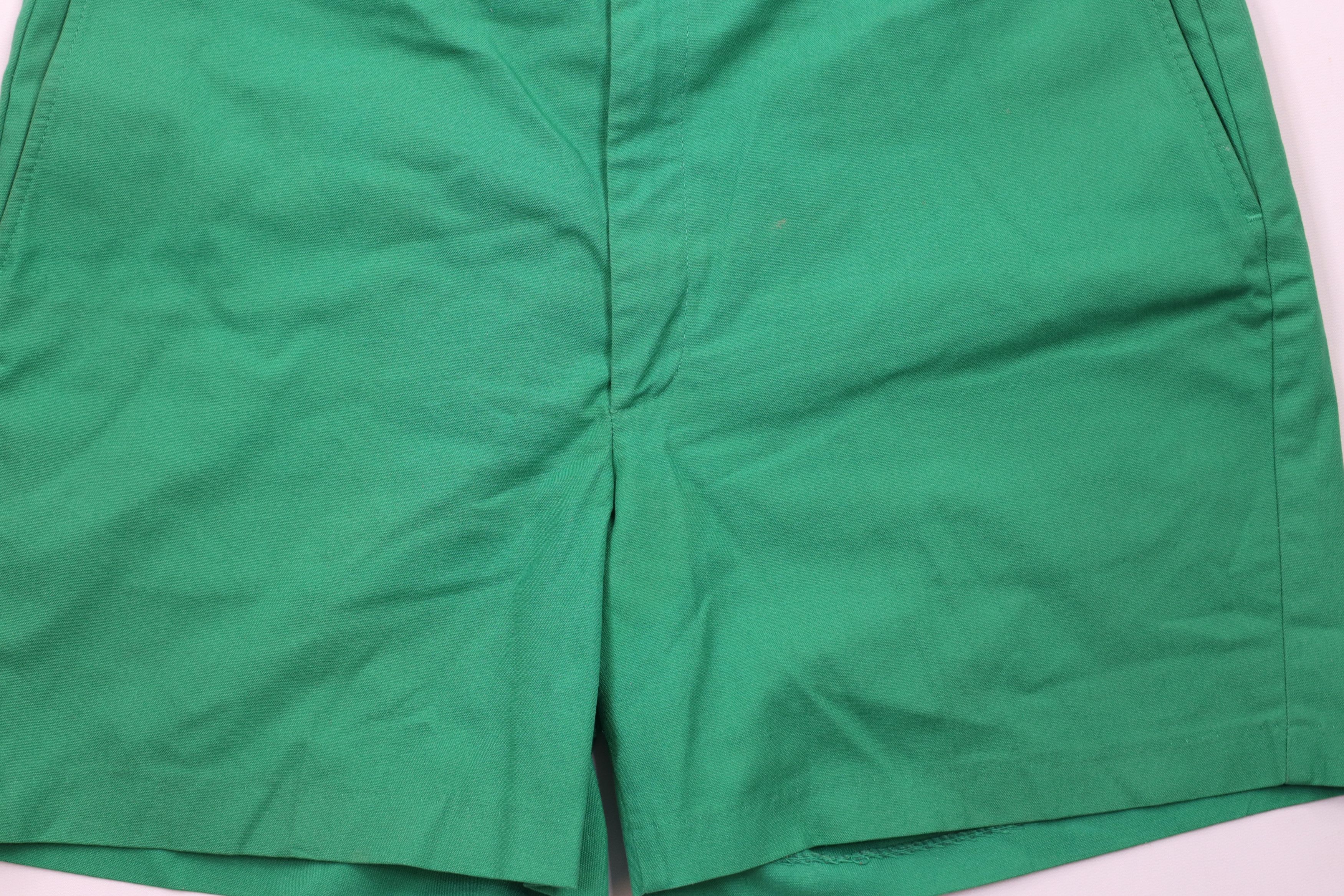 Vintage Vintage 80s 90s Streetwear Knee Chino Shorts Kelly Green Size US 36 / EU 52 - 3 Thumbnail