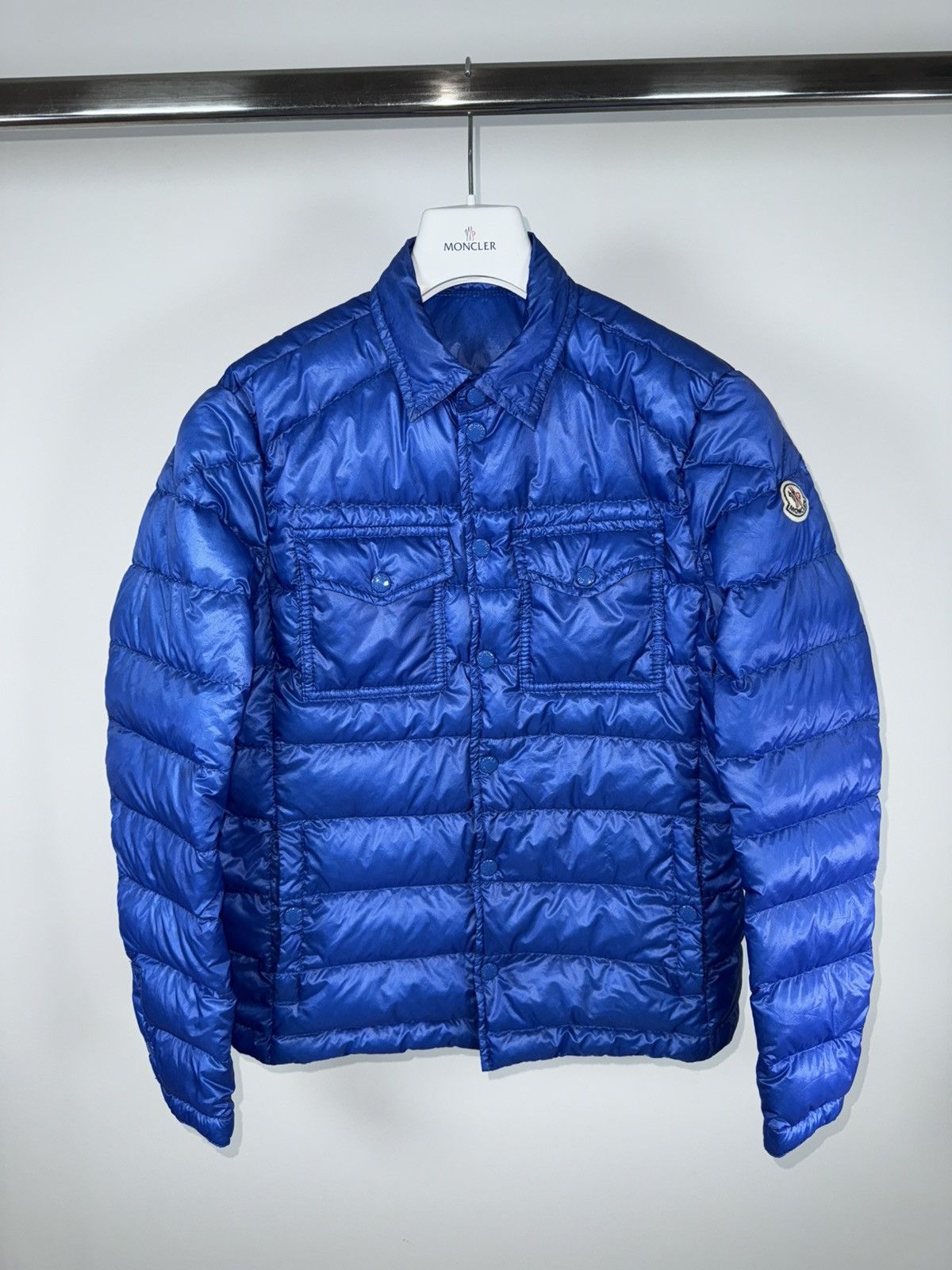 Moncler Moncler Men’s Jacket Gregoire Size 2 (S) Electric Blue Size US S / EU 44-46 / 1 - 1 Thumbnail