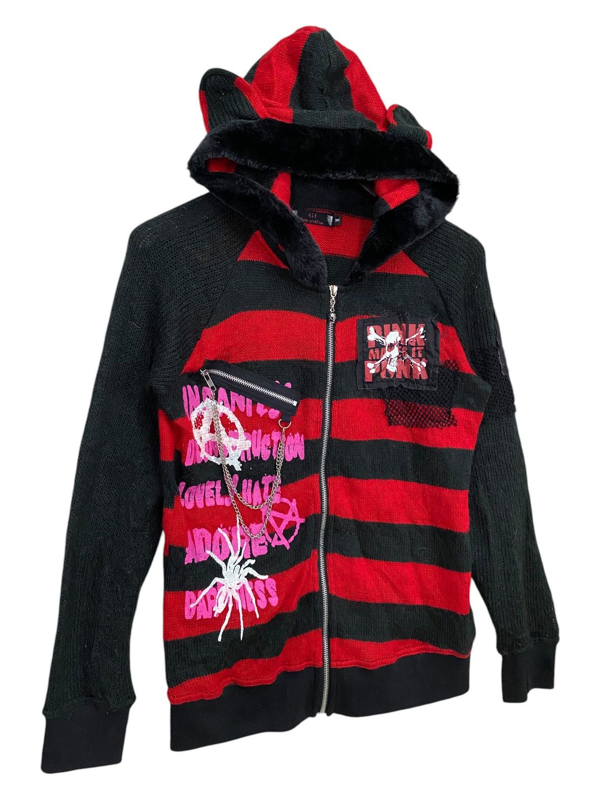 GOSTAR DE FUGA × If Six Was Nine × Seditionaries Gothic louta and punk knit hoodie inspired japanase punks Size US M / EU 48-50 / 2 - 2 Thumbnail