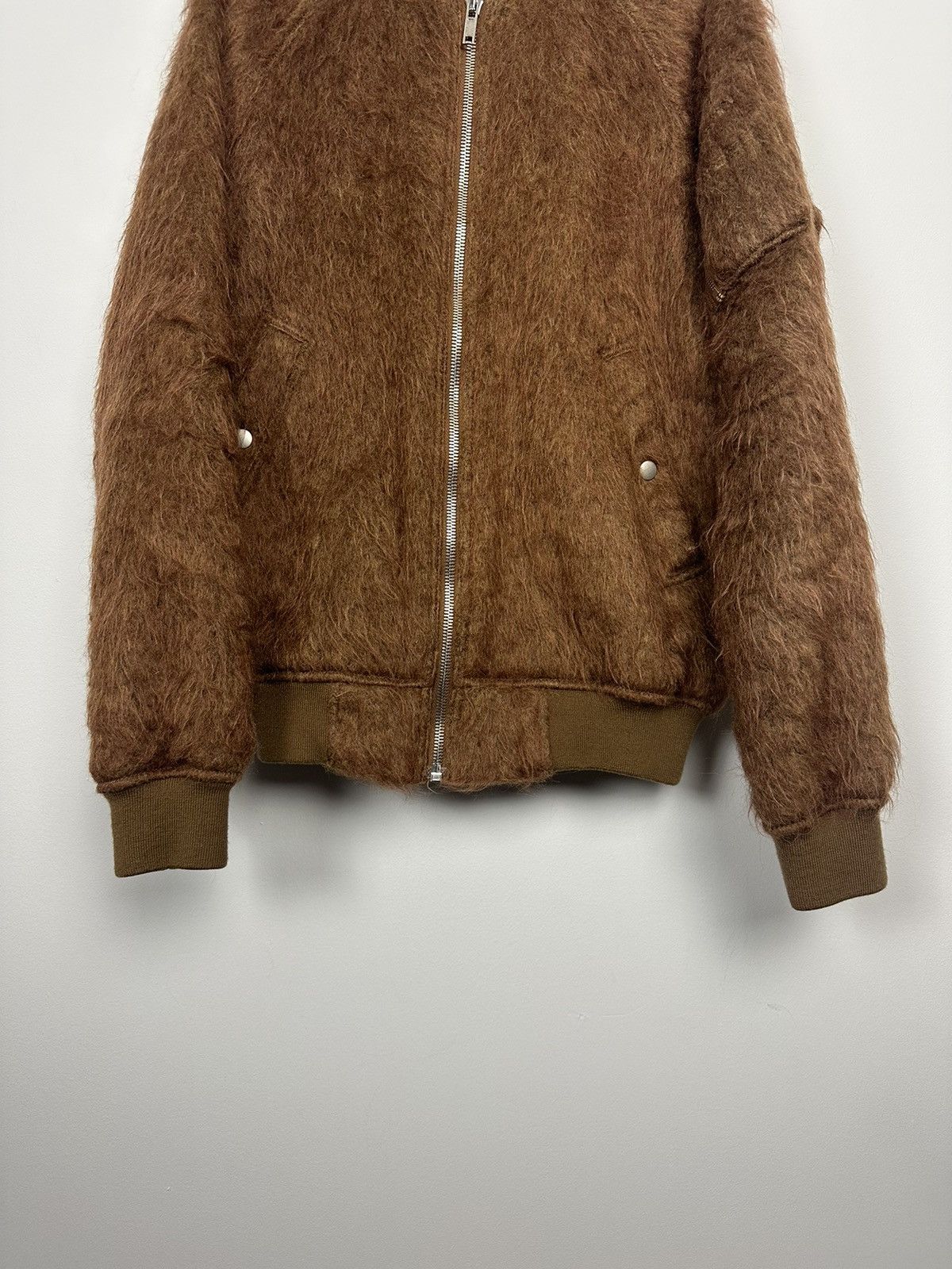 Rick Owens FW16 ‘MASTODON’ Fuzzy Mohair Bomber Size US M / EU 48-50 / 2 - 3 Thumbnail