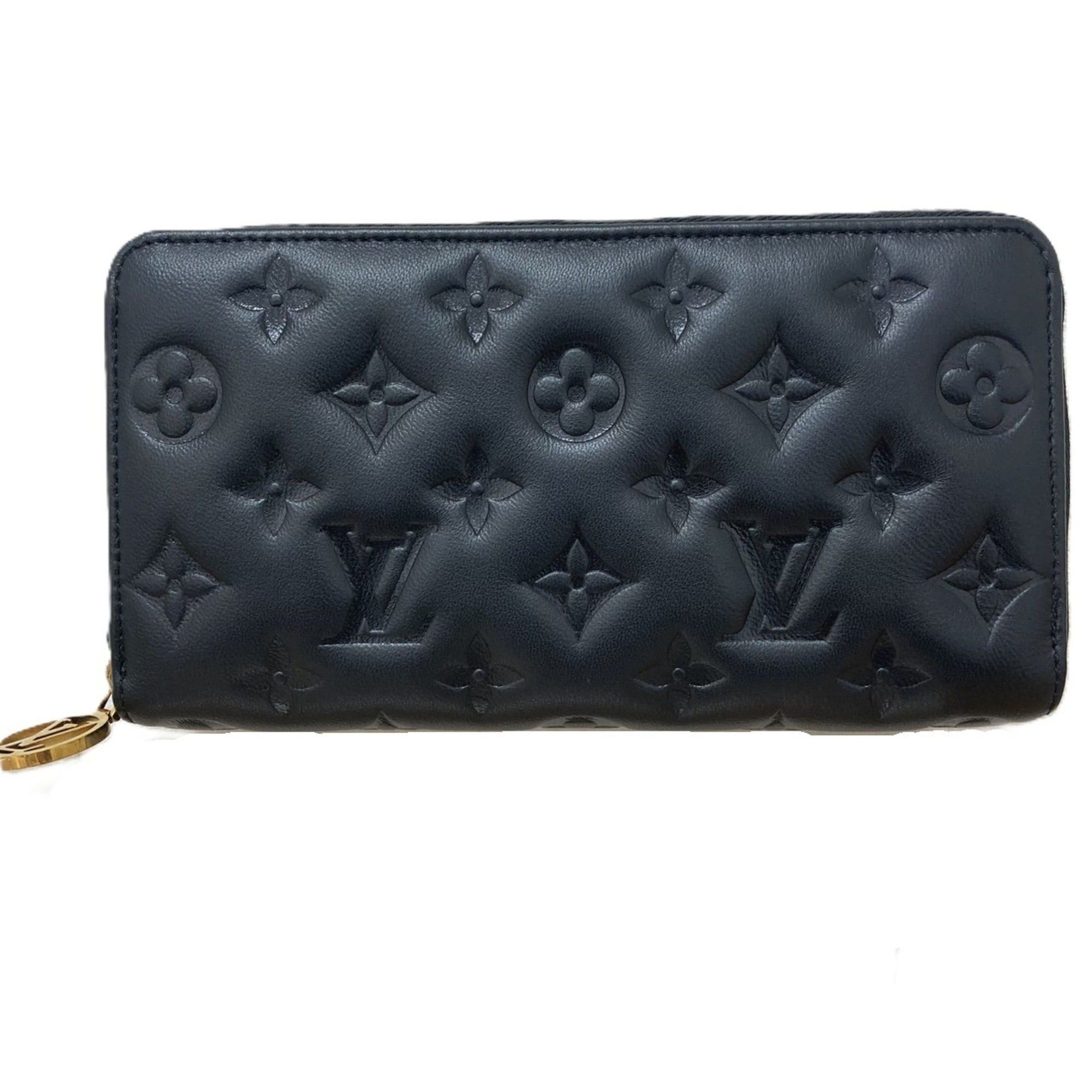 Louis Vuitton Louis Vuitton M81510 Zippy Wallet Coussin Monogram Embossed Noir Black Size ONE SIZE - 1 Thumbnail