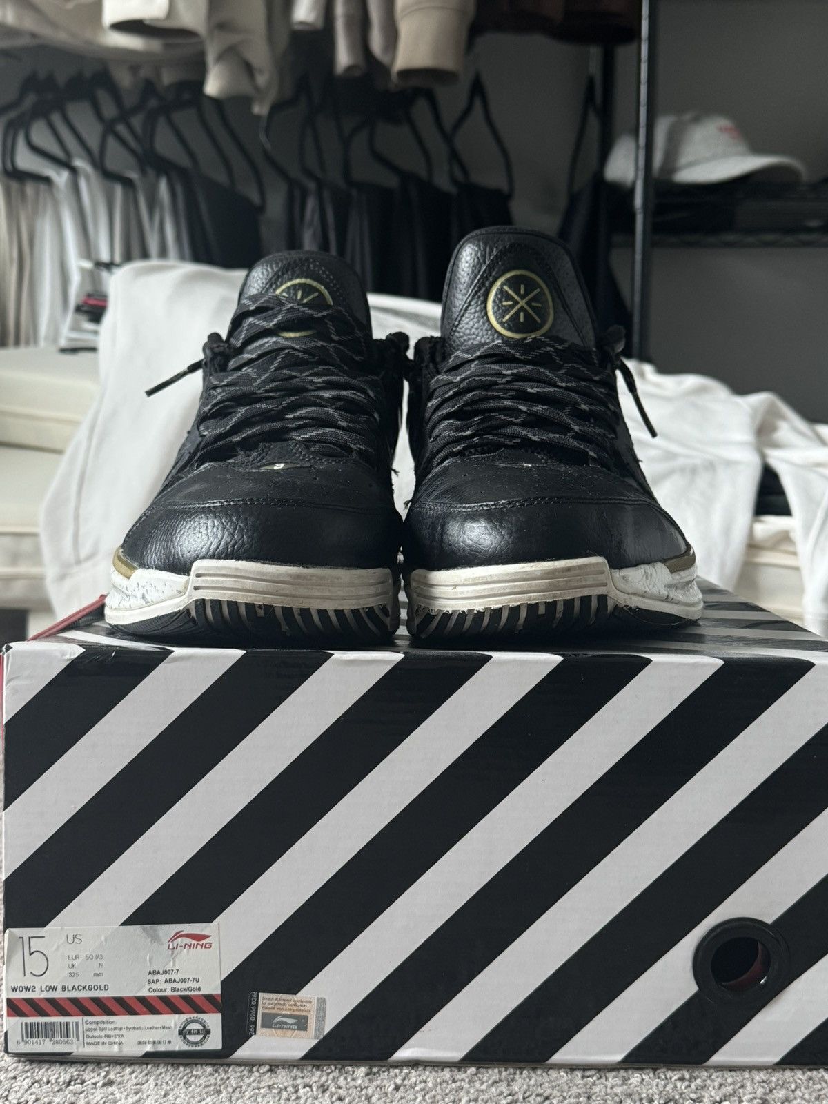 Li-Ning Way of Wade 2.0 Low Black Gold Size US 15 / EU 48 - 4 Thumbnail
