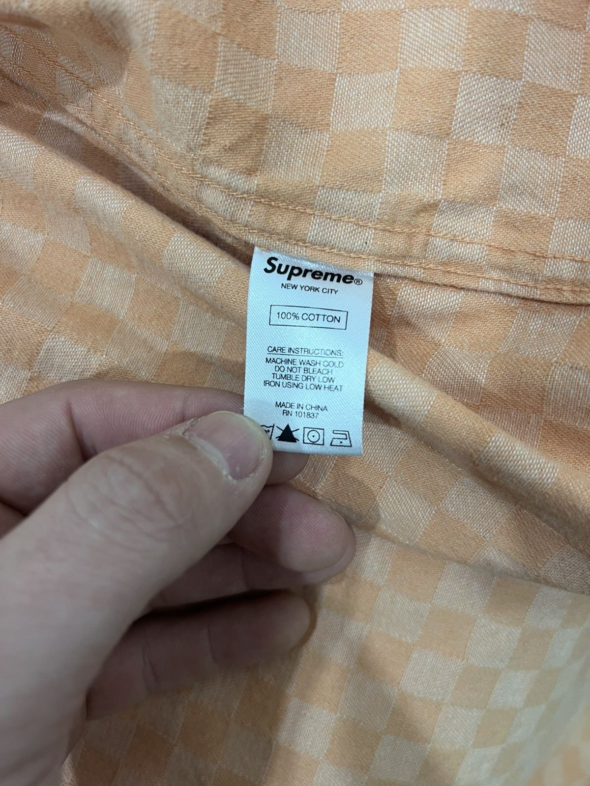 Supreme Supreme checkered denim shirt Size US L / EU 52-54 / 3 - 5 Thumbnail