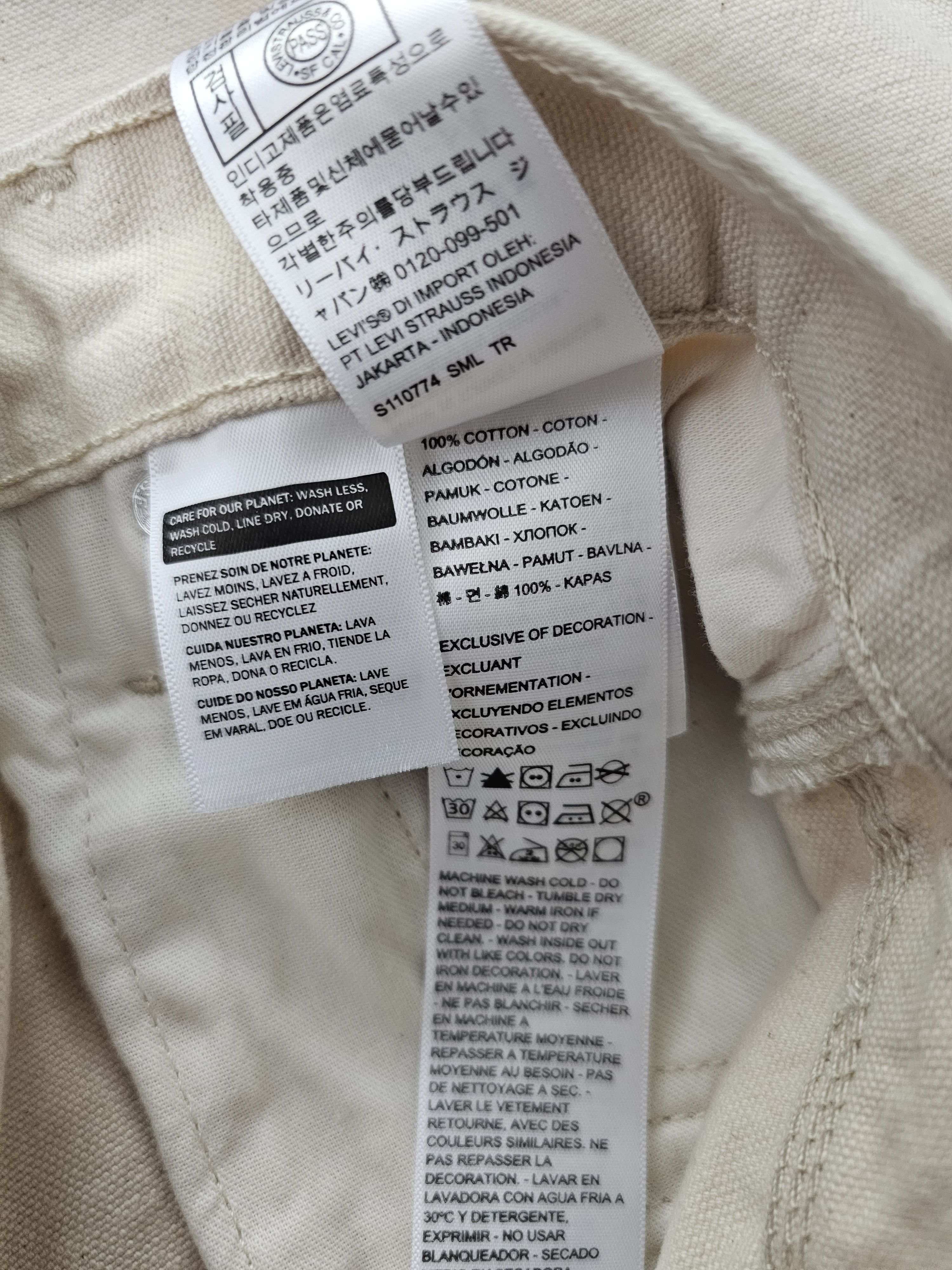 Levi's × Reese Cooper New Levi's x Reese Cooper Straight Fit Jeans Ecru W34L34 Size US 34 / EU 50 - 11 Thumbnail