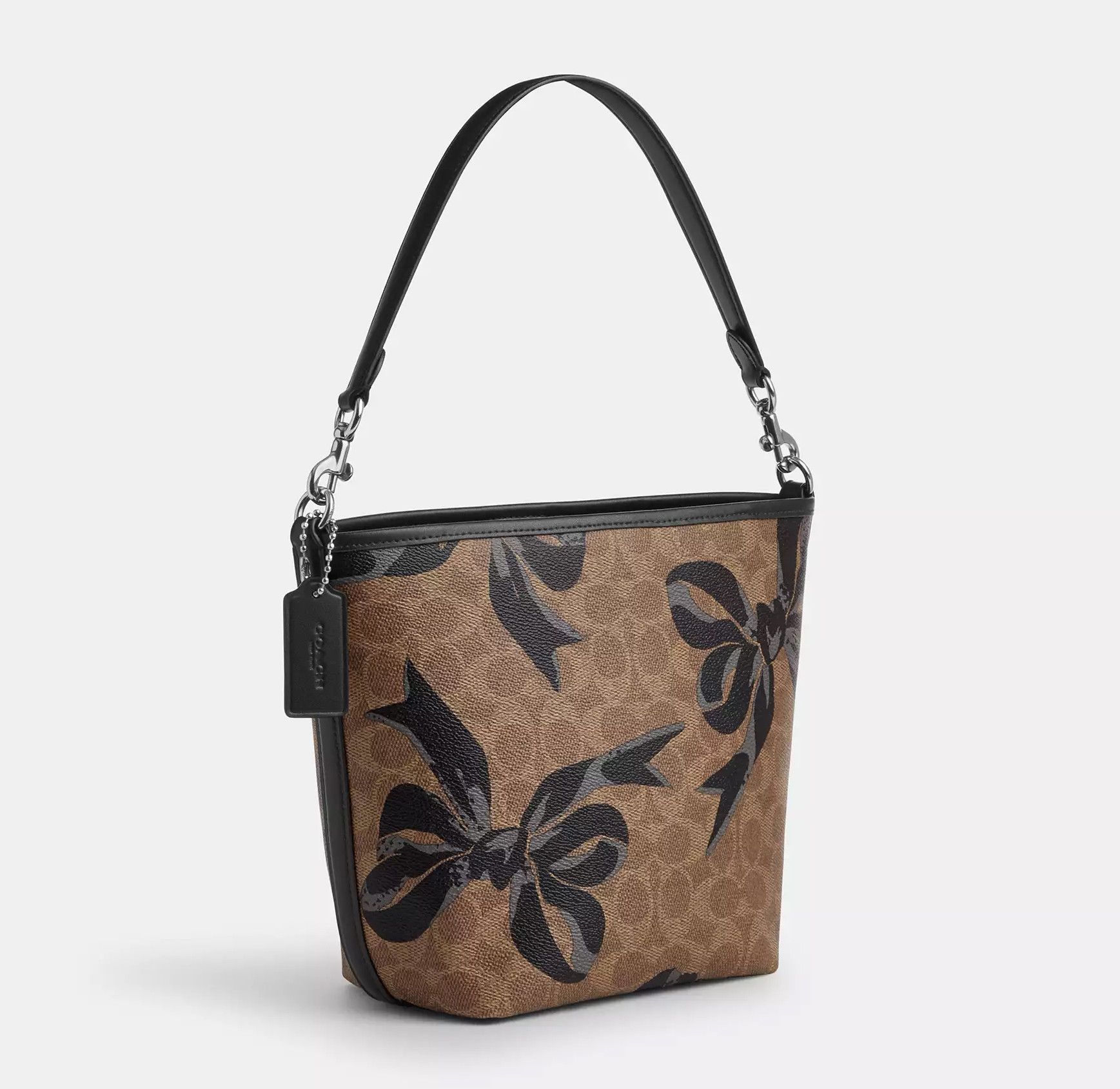 Coach City Bucket Bag In Signature Canvas With Bow Print CY651 Size ONE SIZE - 10 Thumbnail