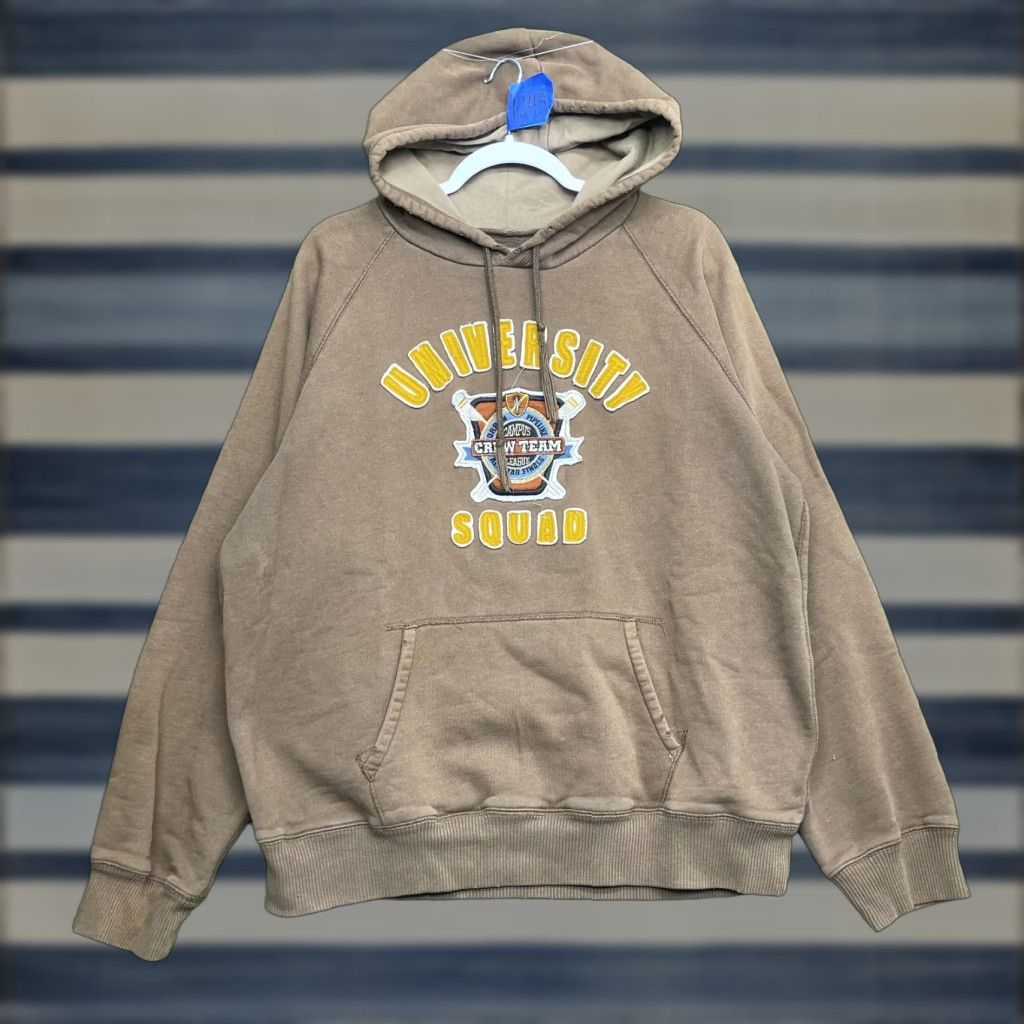 Vintage VINTAGE Urban Up Hoodie Mens L Brown Pullover University Squad Campus Crew Team Shirt Size US L / EU 52-54 / 3 - 1 Thumbnail