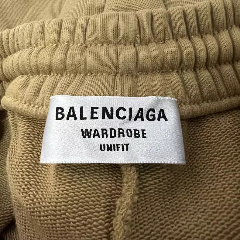 Balenciaga Balenciaga size XS Khaki Embroidered Logo Sweatpants Size US 27 - 3 Thumbnail