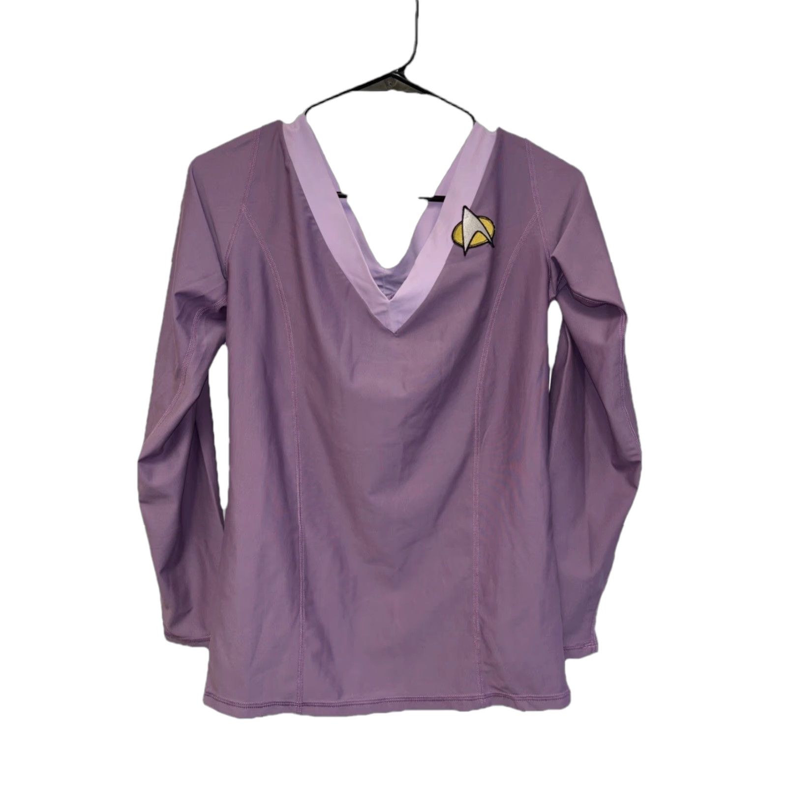 NEXT **Purple Star Trek T-Shirt Women Cosplay Costume L V-Neck** User: Purple Star Trek T-Shirt Women Cosplay Costume L V-Neck Size L / US 10 / IT 46 - 1 Thumbnail