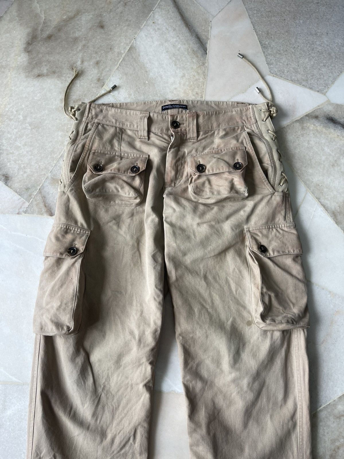 Dolce & Gabbana 2000s Dolce & Gabbana 3D Cargo Pants Size US 32 / EU 48 - 5 Thumbnail