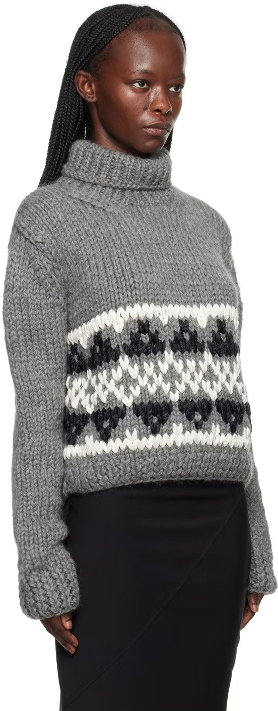 Jil Sander o1loc1c1124 Sweater in Grey Size M / US 6-8 / IT 42-44 - 2 Thumbnail