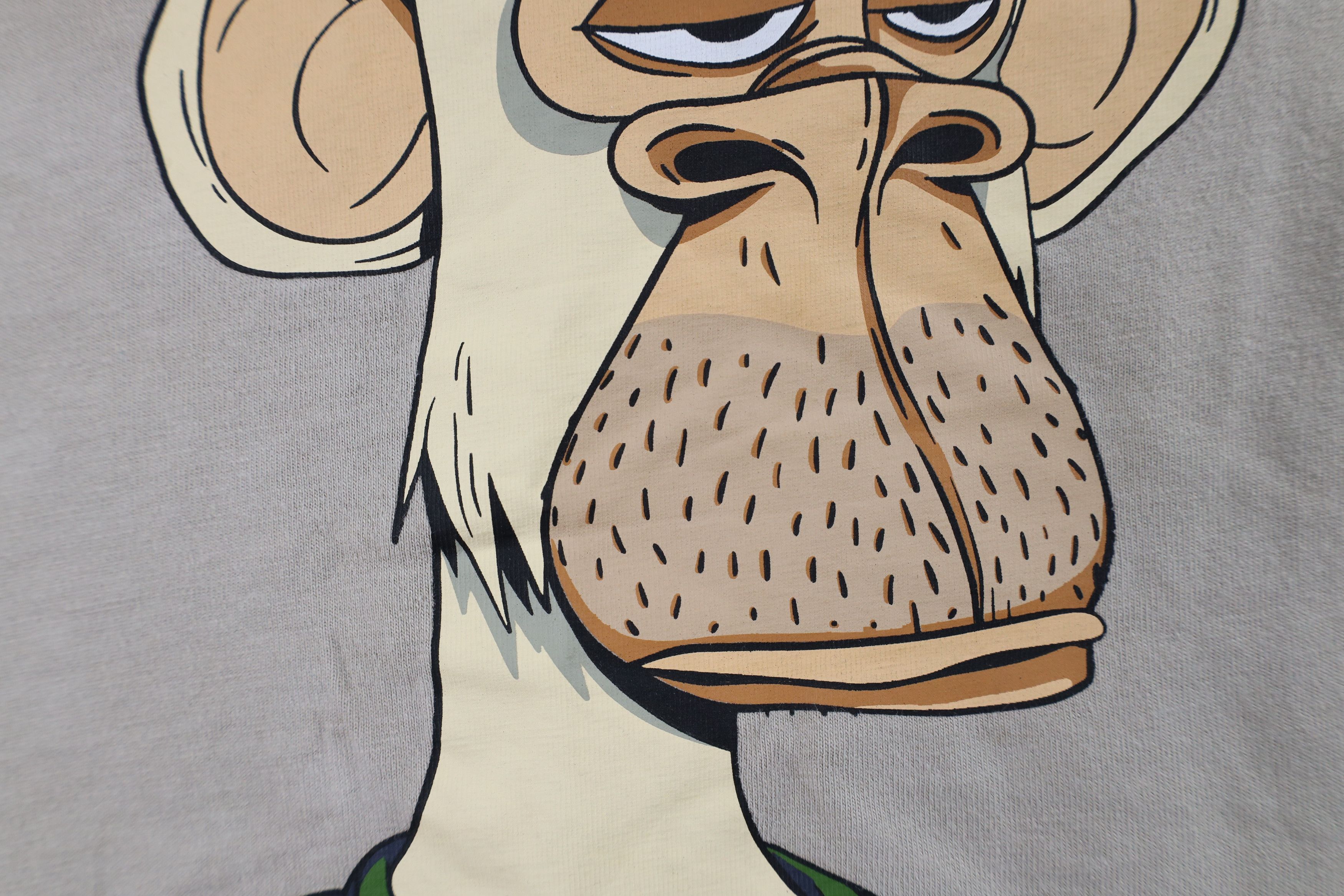 Vintage Bored Ape Yacht Club NFT Crypto US Army T-Shirt Beige Size US M / EU 48-50 / 2 - 8 Thumbnail