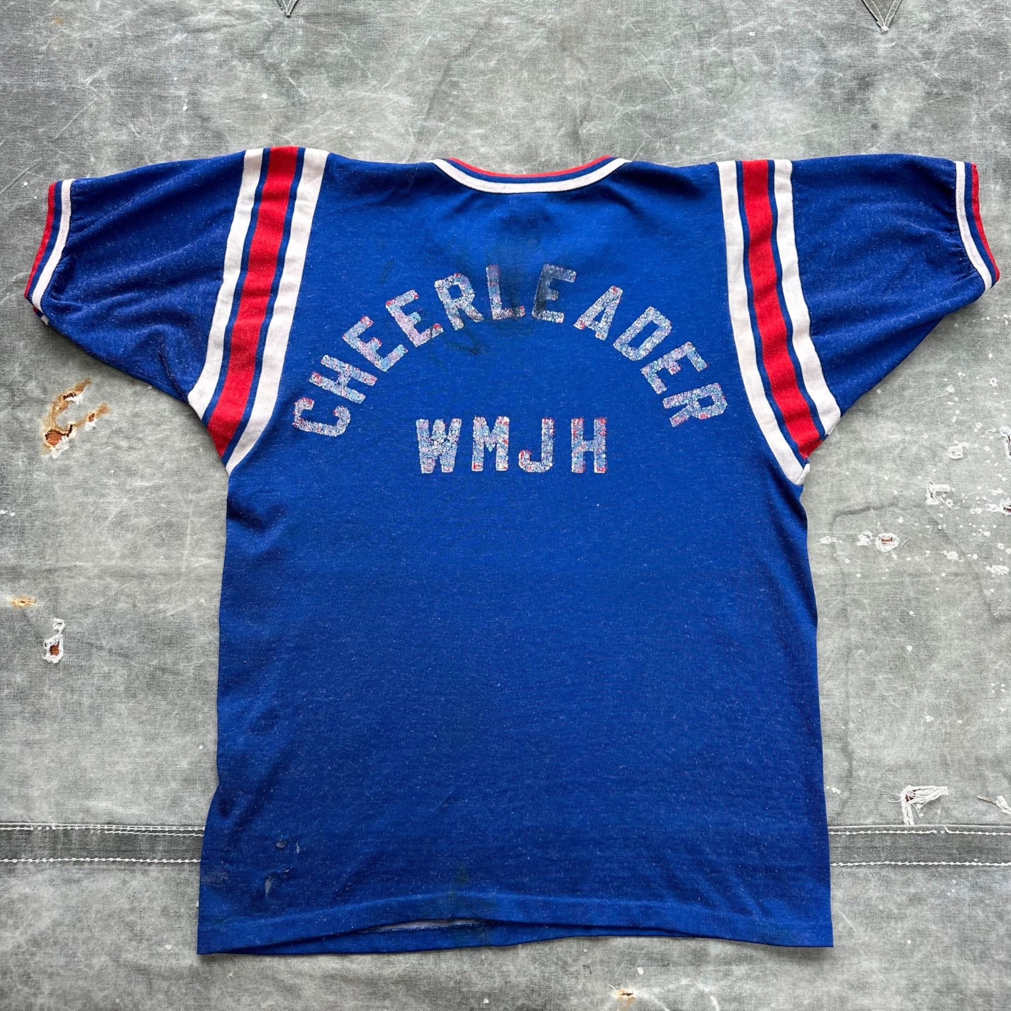 Vintage Vintage 1940s/50s Mason Rayon Cheerleading Jersey Shirt Size US M / EU 48-50 / 2 - 2 Thumbnail